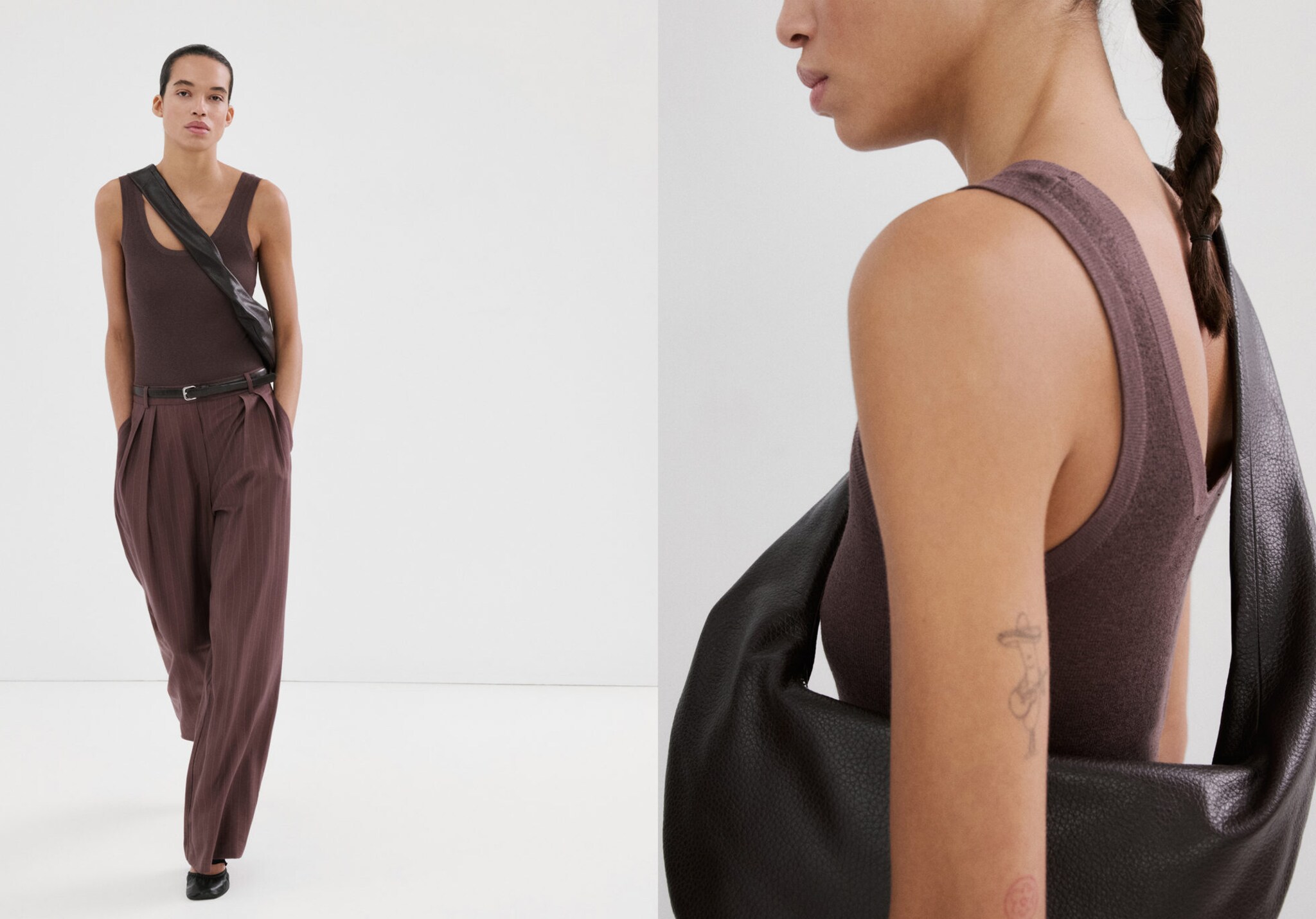 Pinstripe jumpsuit combination - Panoramic plane