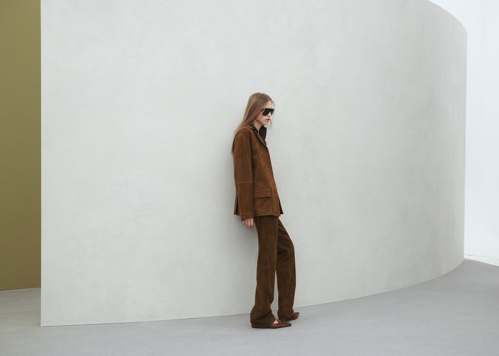 Straight-fit leather pants - image 4