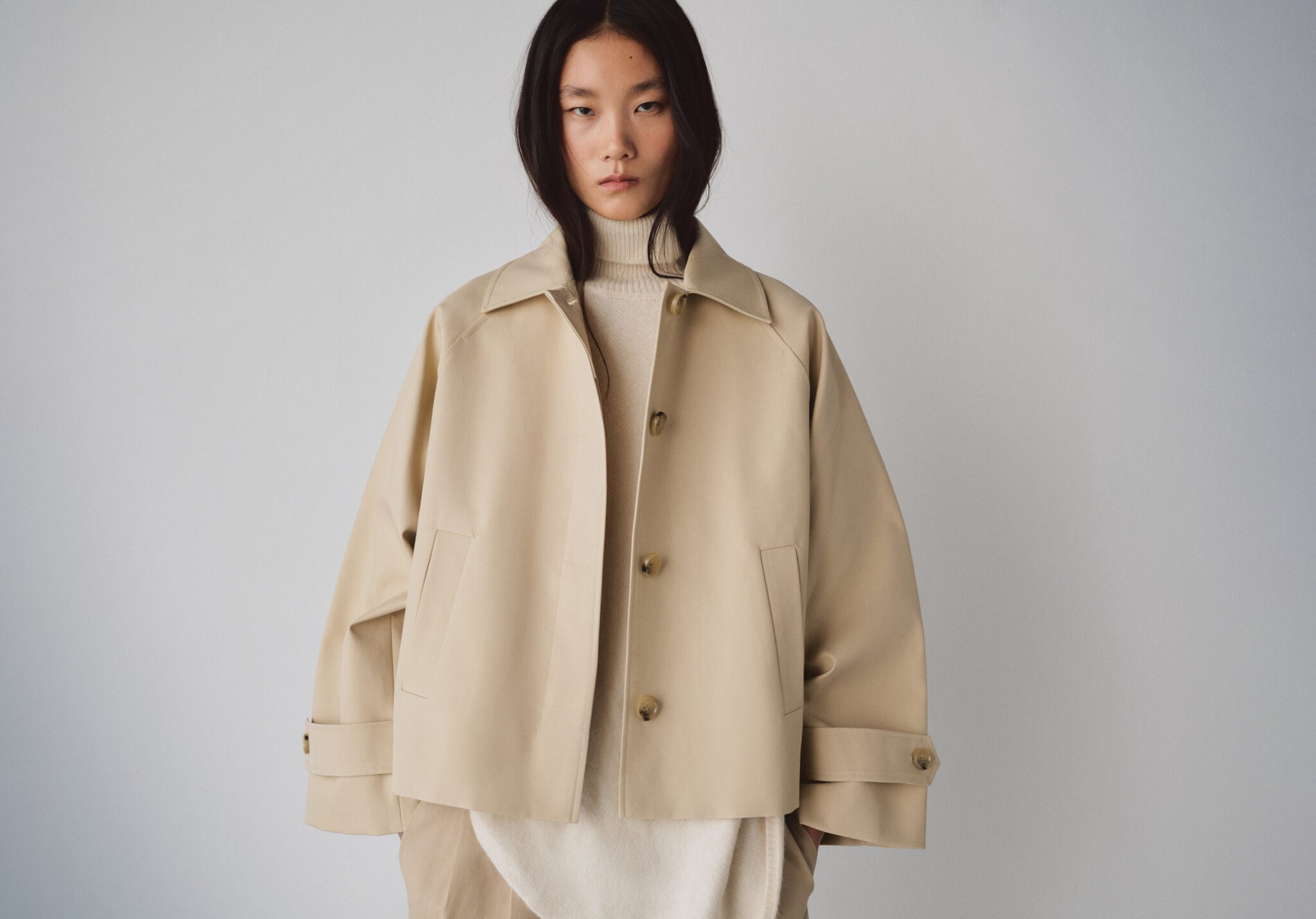 Trench curt oversize - Pla panoràmic