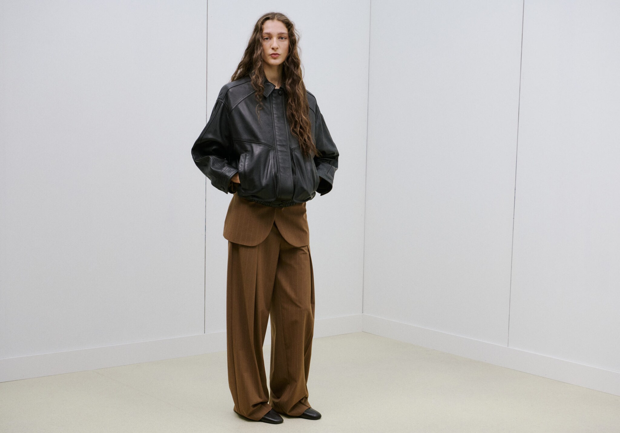 Pinstripe suit trousers - Panoramic plane