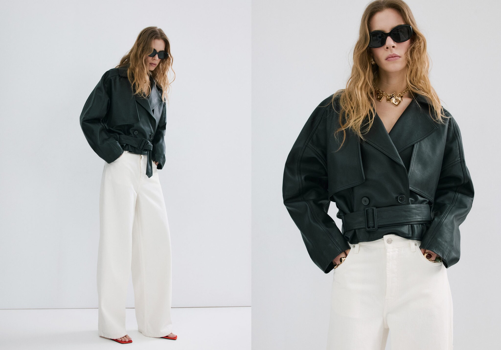 High-rise balloon jeans - Panoramic plane