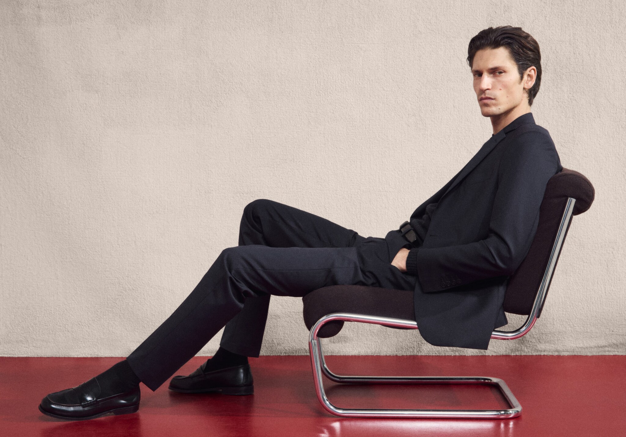 Pantalon costume Turín 100 % laine - Plan panoramique