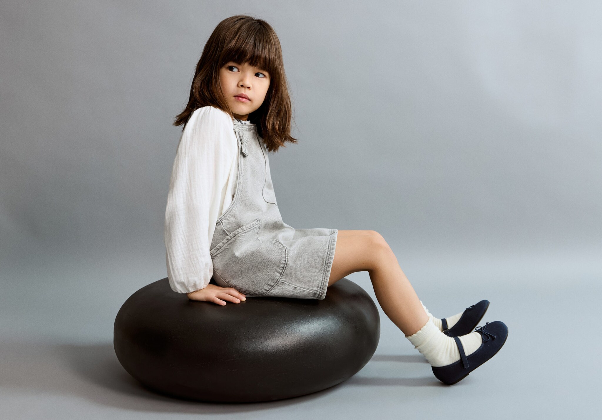 Denim pinafore - Panoramic plane