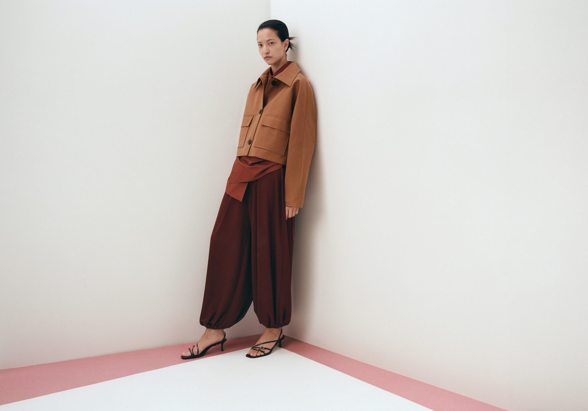 Veste en coton poches - Plan panoramique