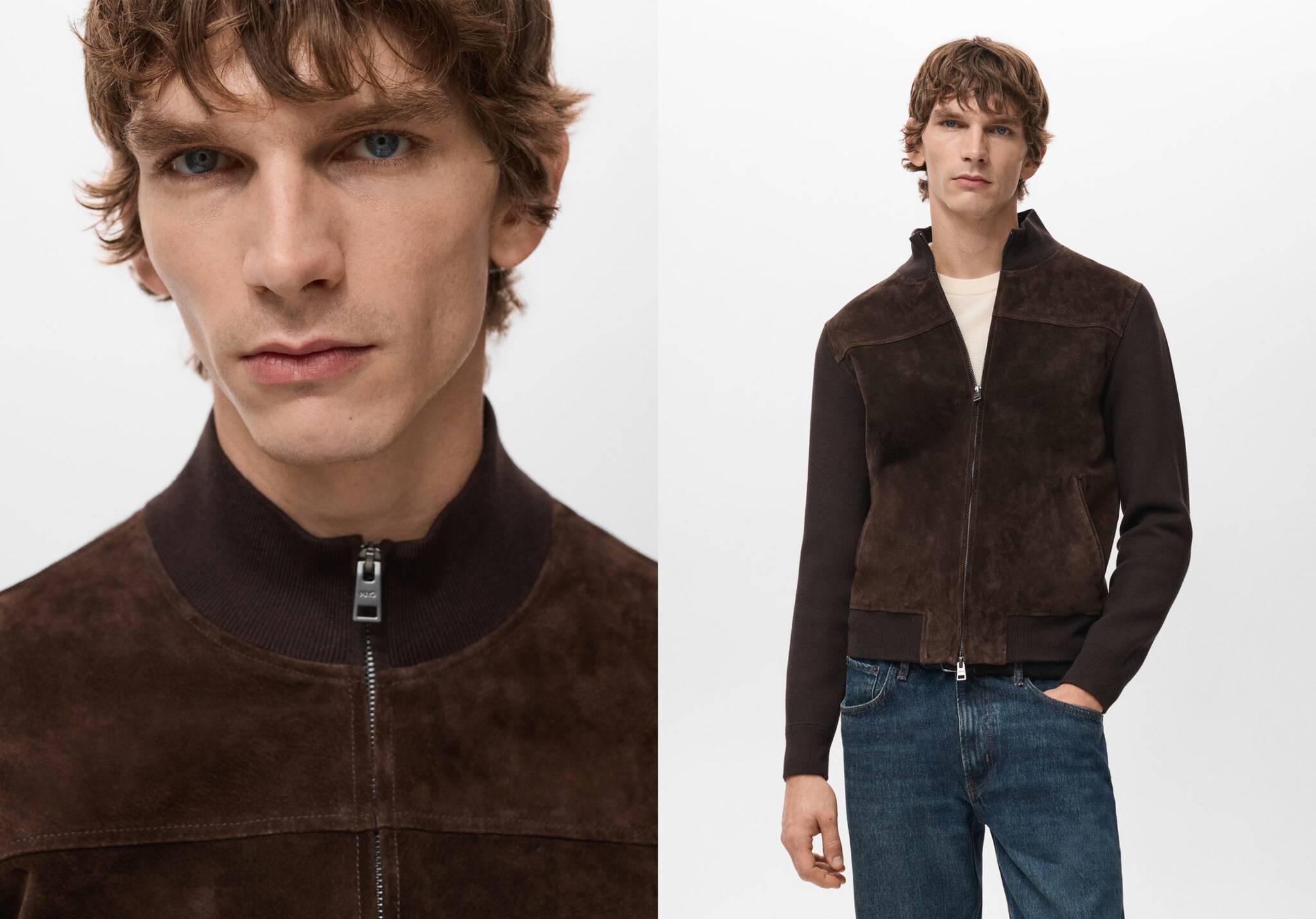 Jacke Wildleder - Panoramaansicht