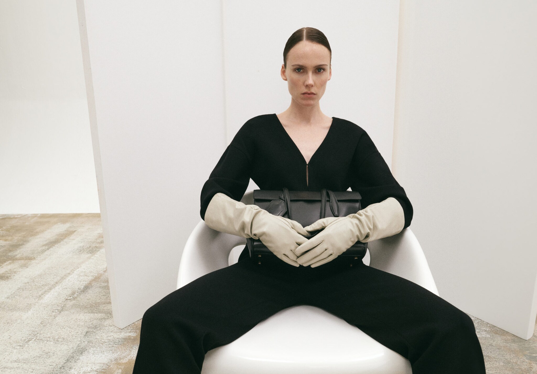 Cardigan oversize col V - Plan panoramique