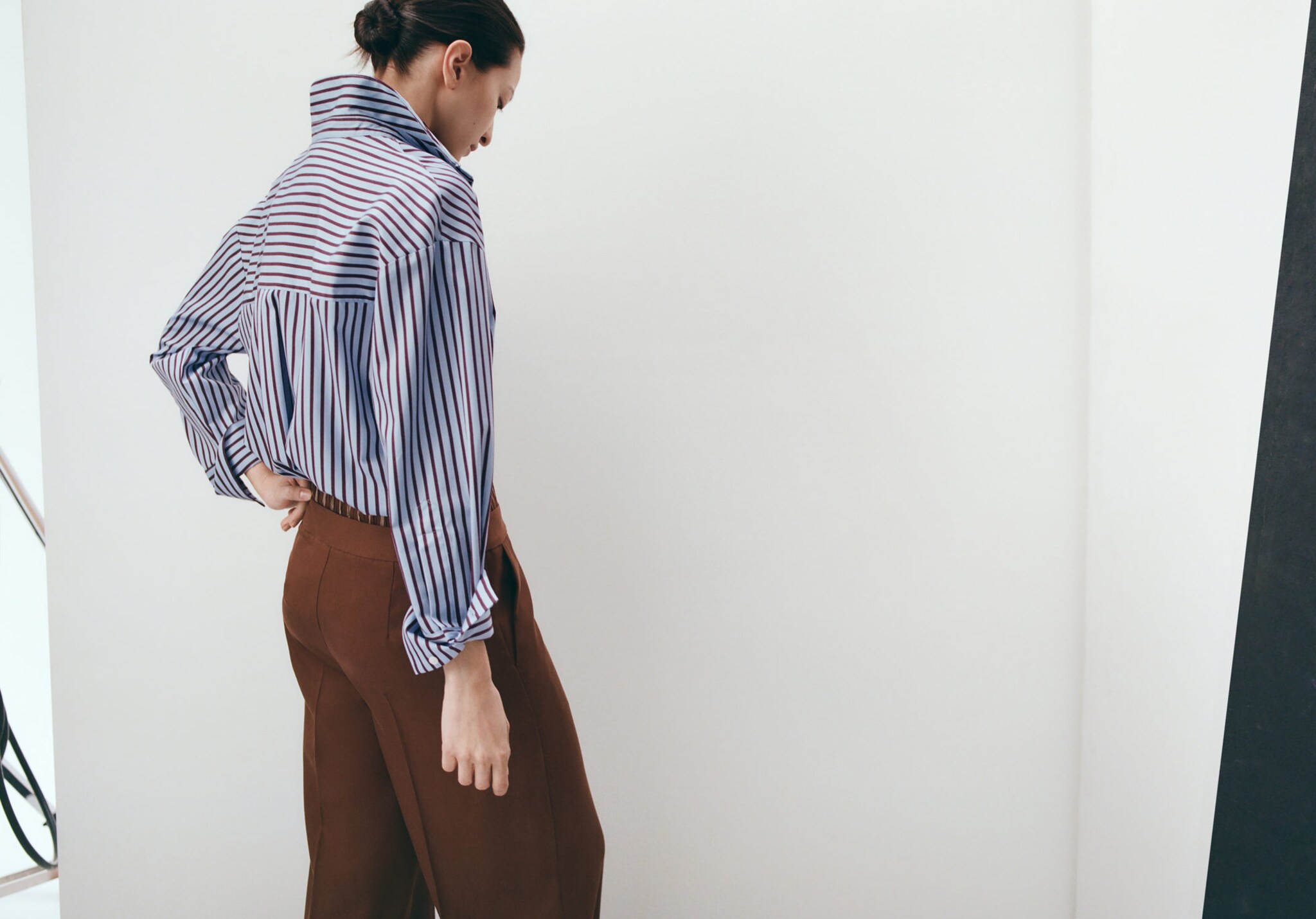 Striped cotton shirt - Panoramic plane