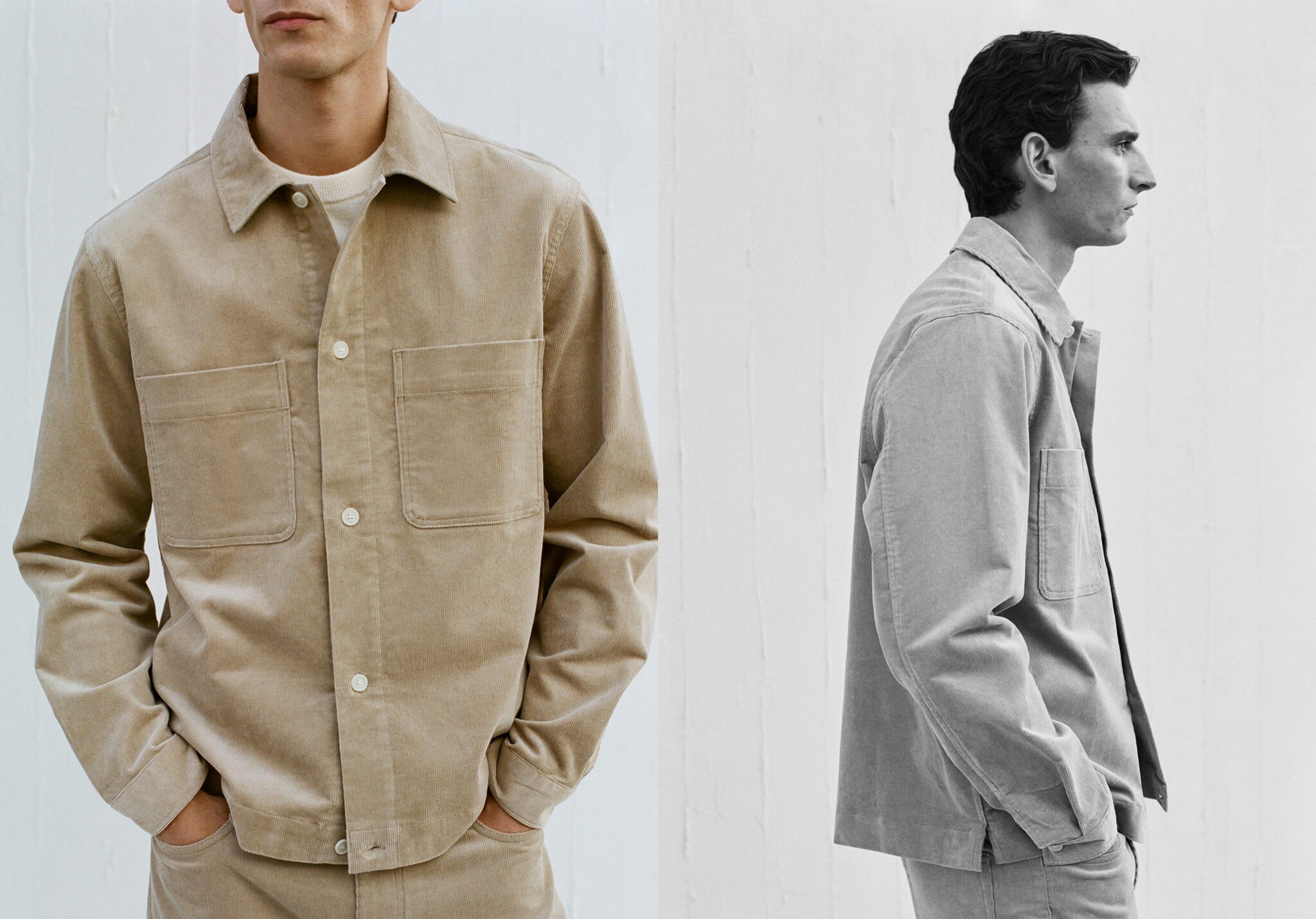 Cord-Overshirt mit Taschen - Panoramaansicht