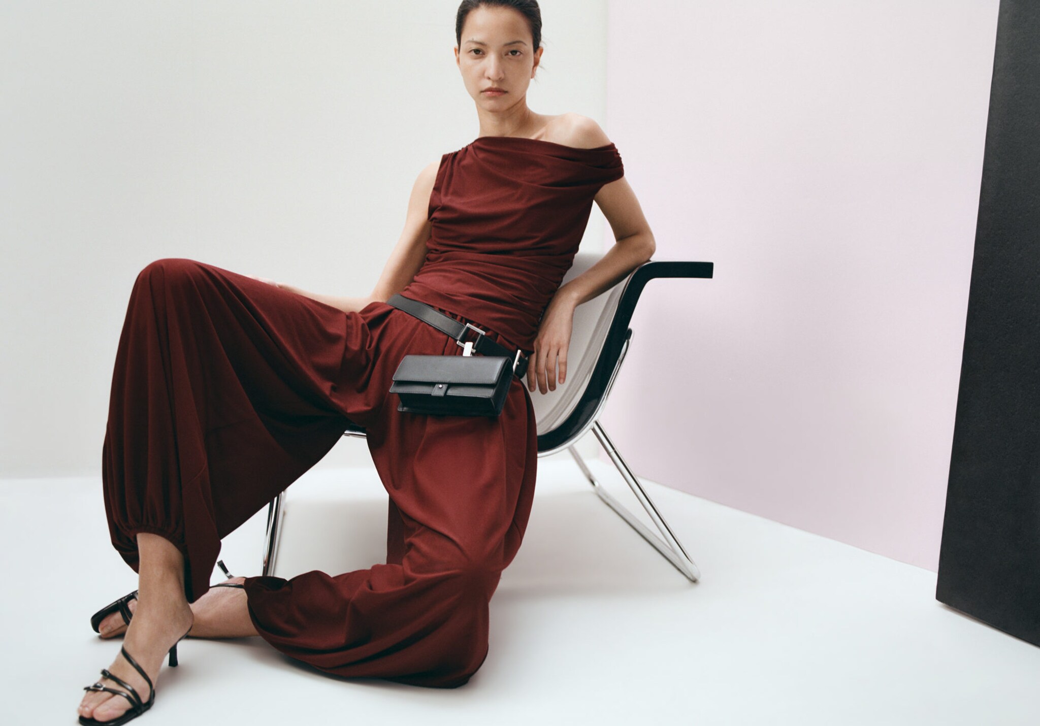 Pantalon ballon taille normale - Plan panoramique