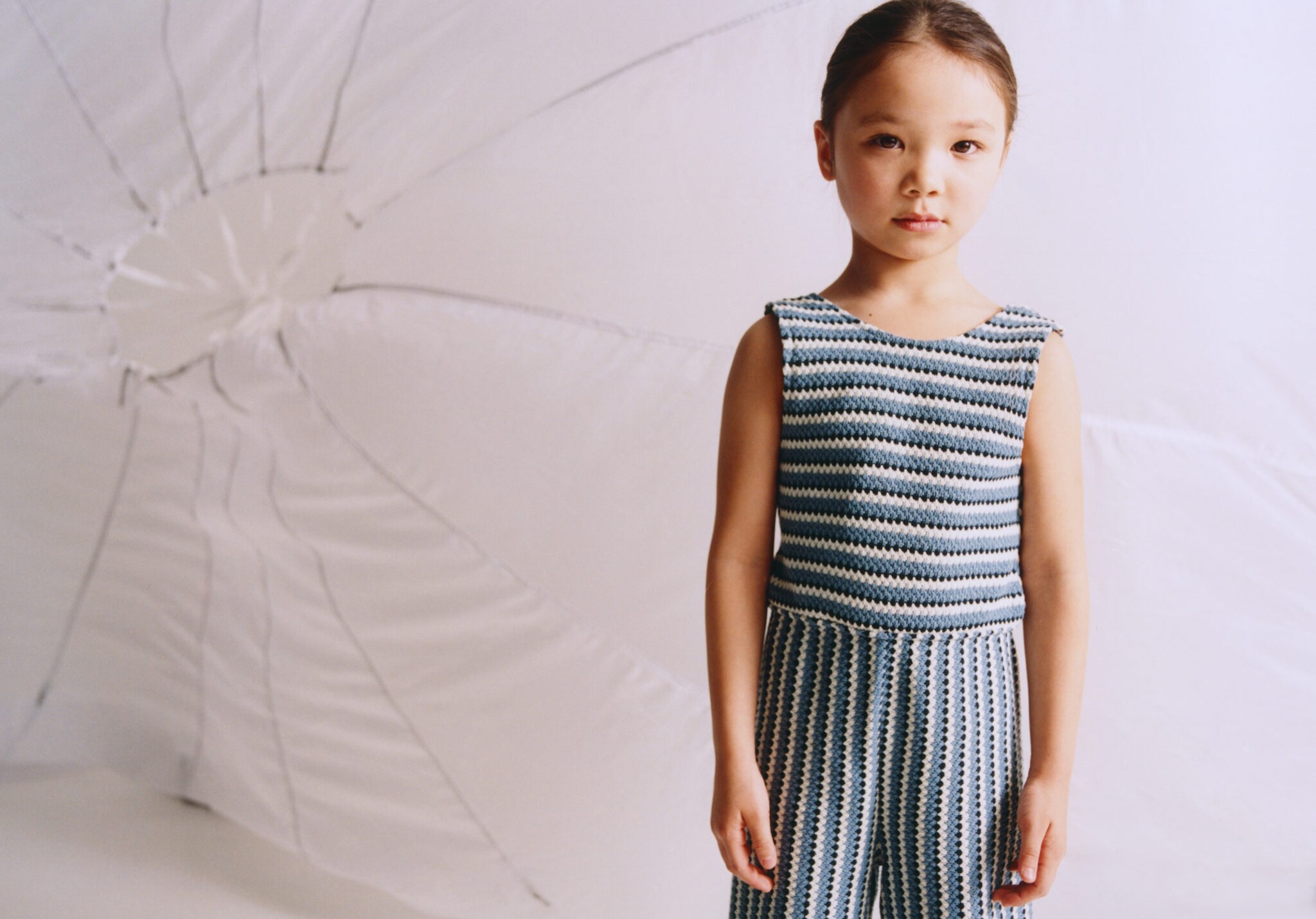 Cable knit long jumpsuit - Panoramic plane