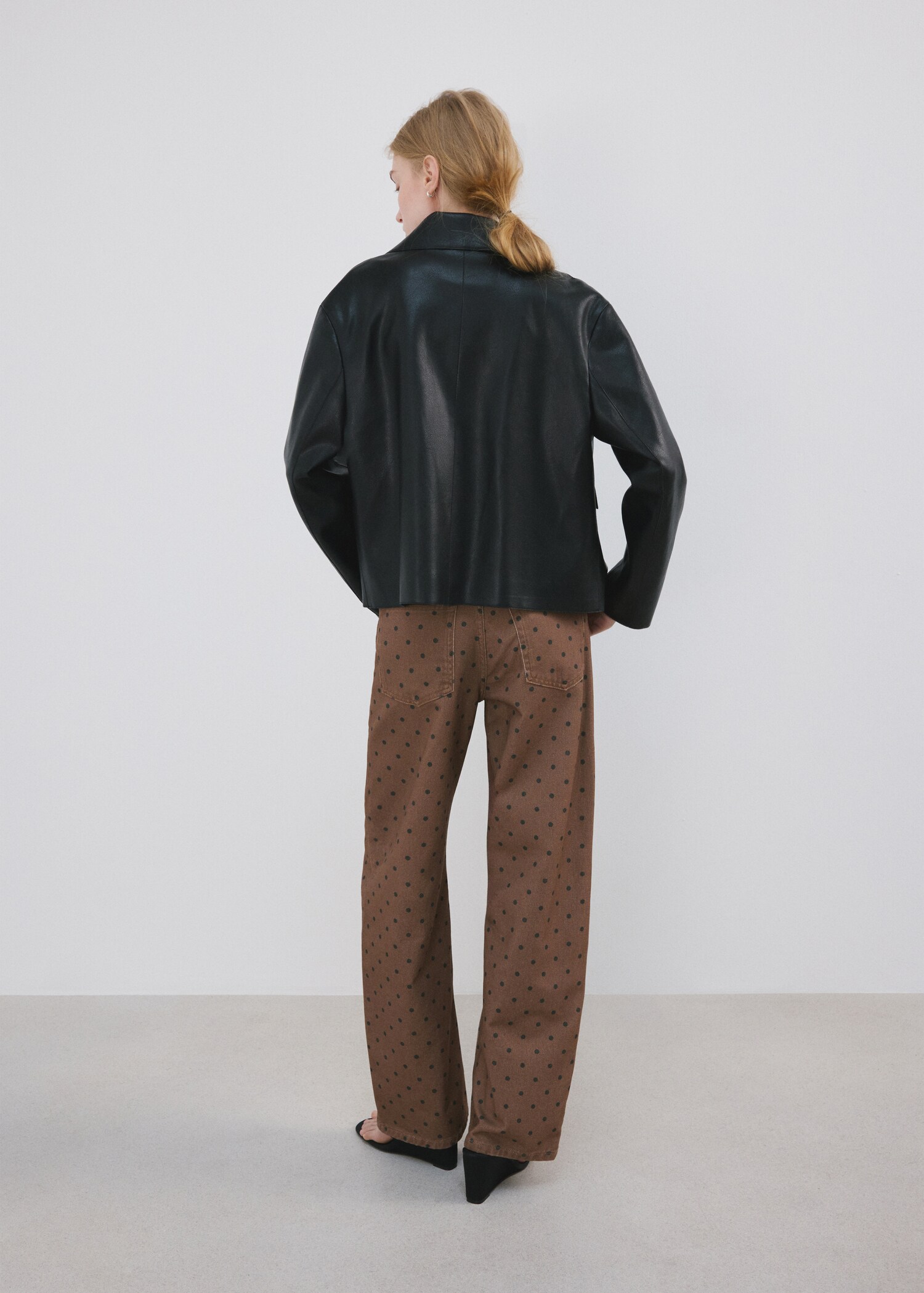 Polka dot balloon jeans - Reverse of the article