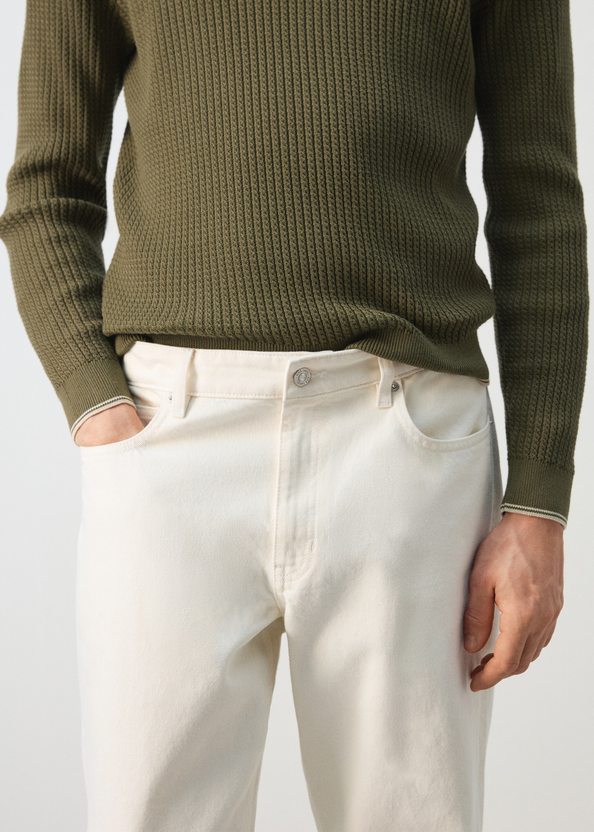 Bob常规版型牛仔裤 - null, 灰白. Ref: 27004433-01.