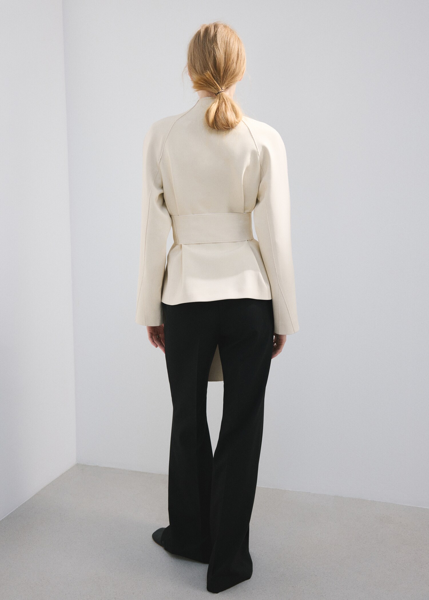 Mid-rise flare trousers - Reverse of the article