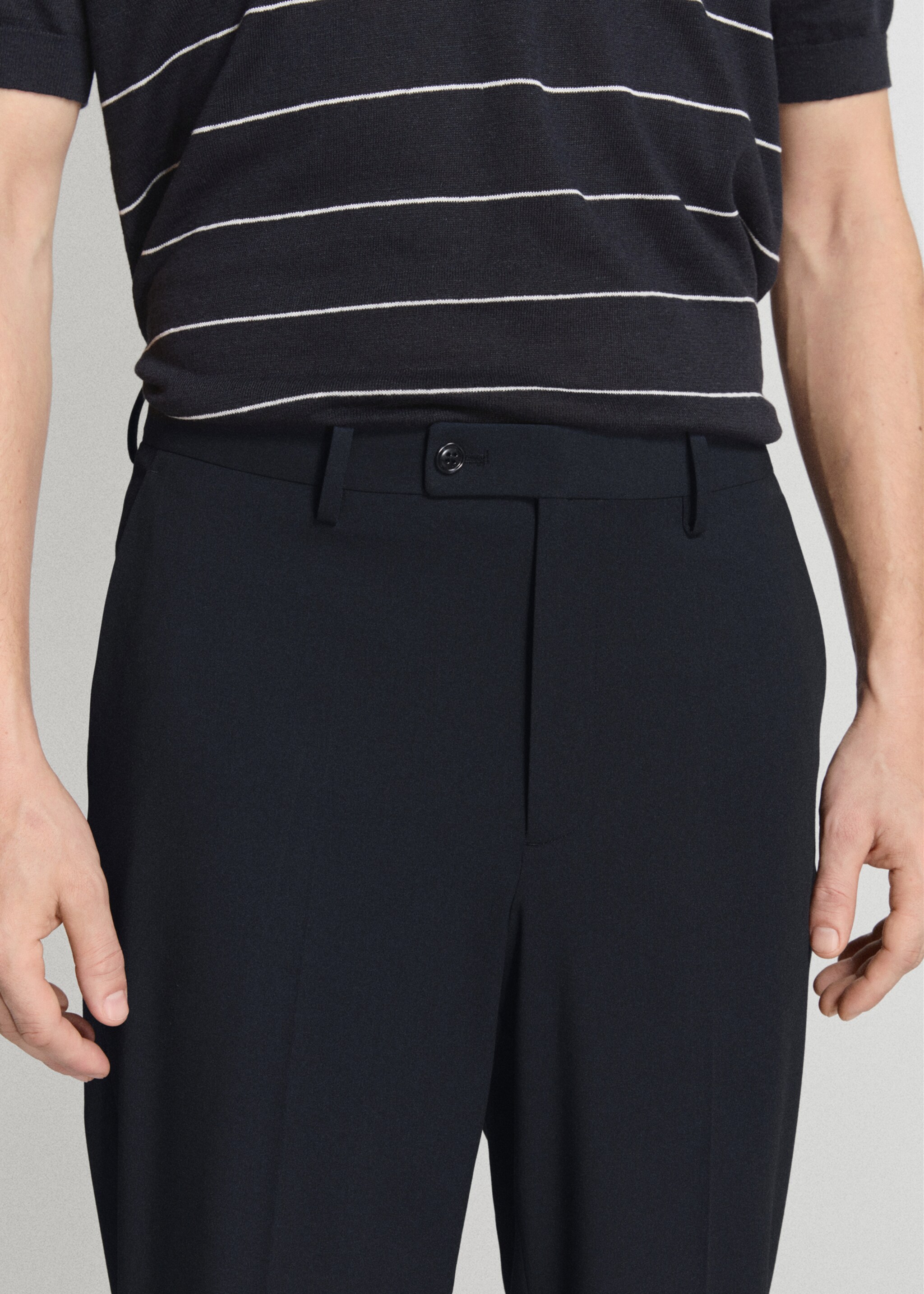 London regular-fit trousers - Details of the article 1, Navy. Ref: 27005941-01.