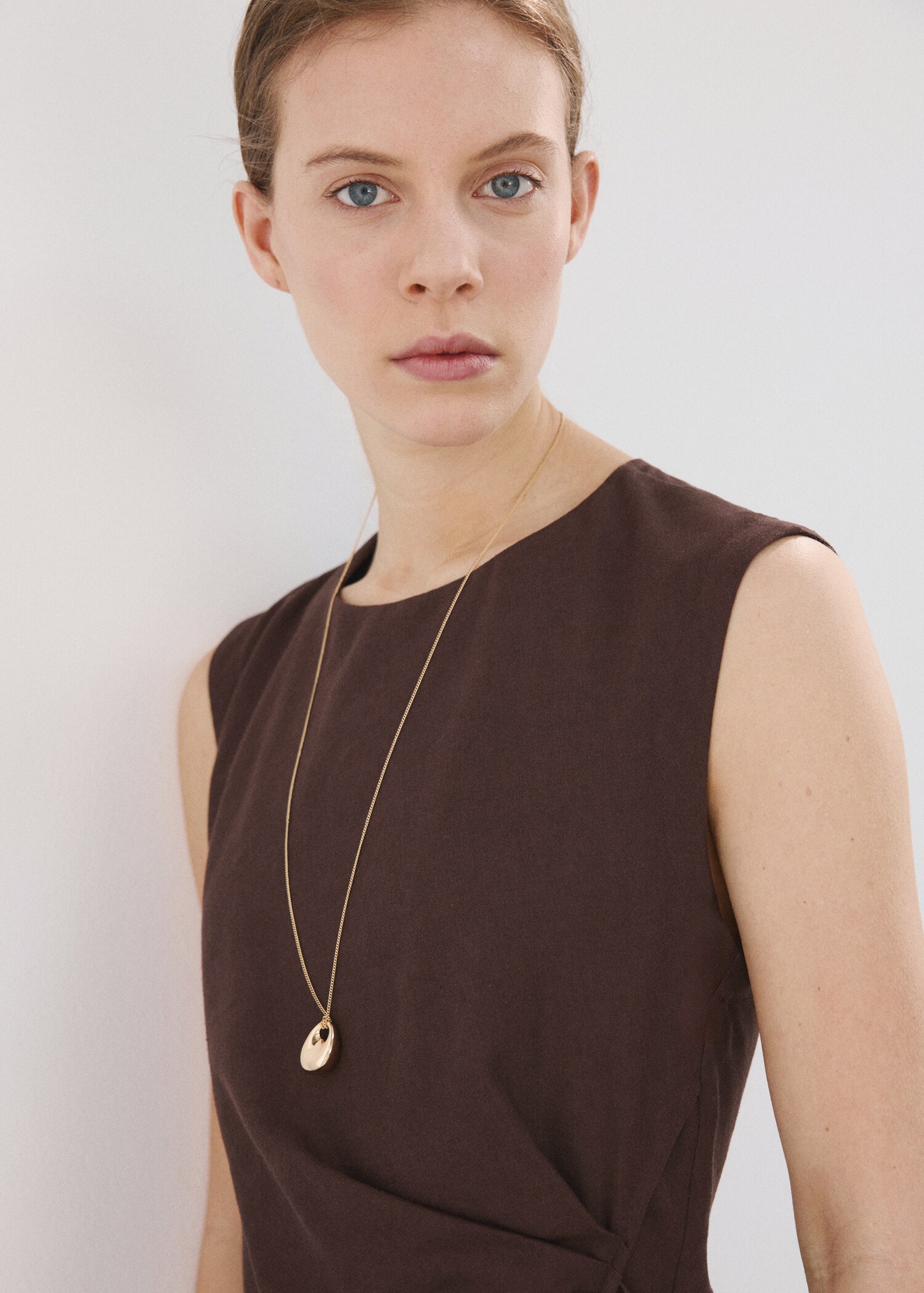 Wrap midi-dress with knot - Details of the article 2