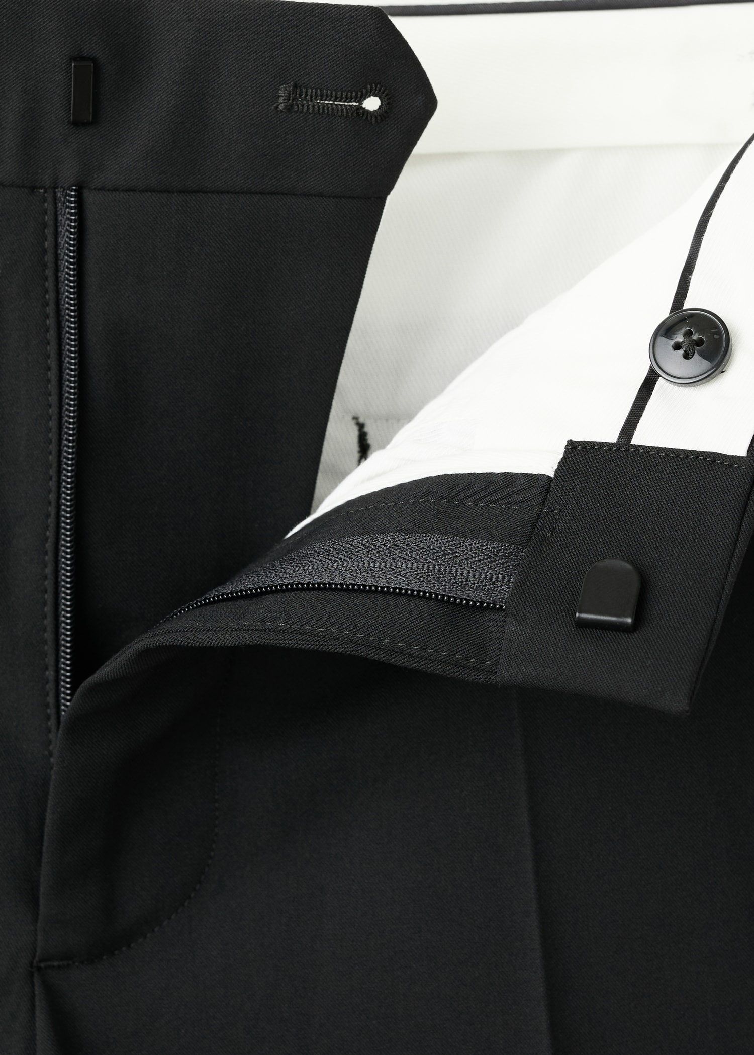 Stretch fabric super slim-fit suit trousers - Details of the article 0