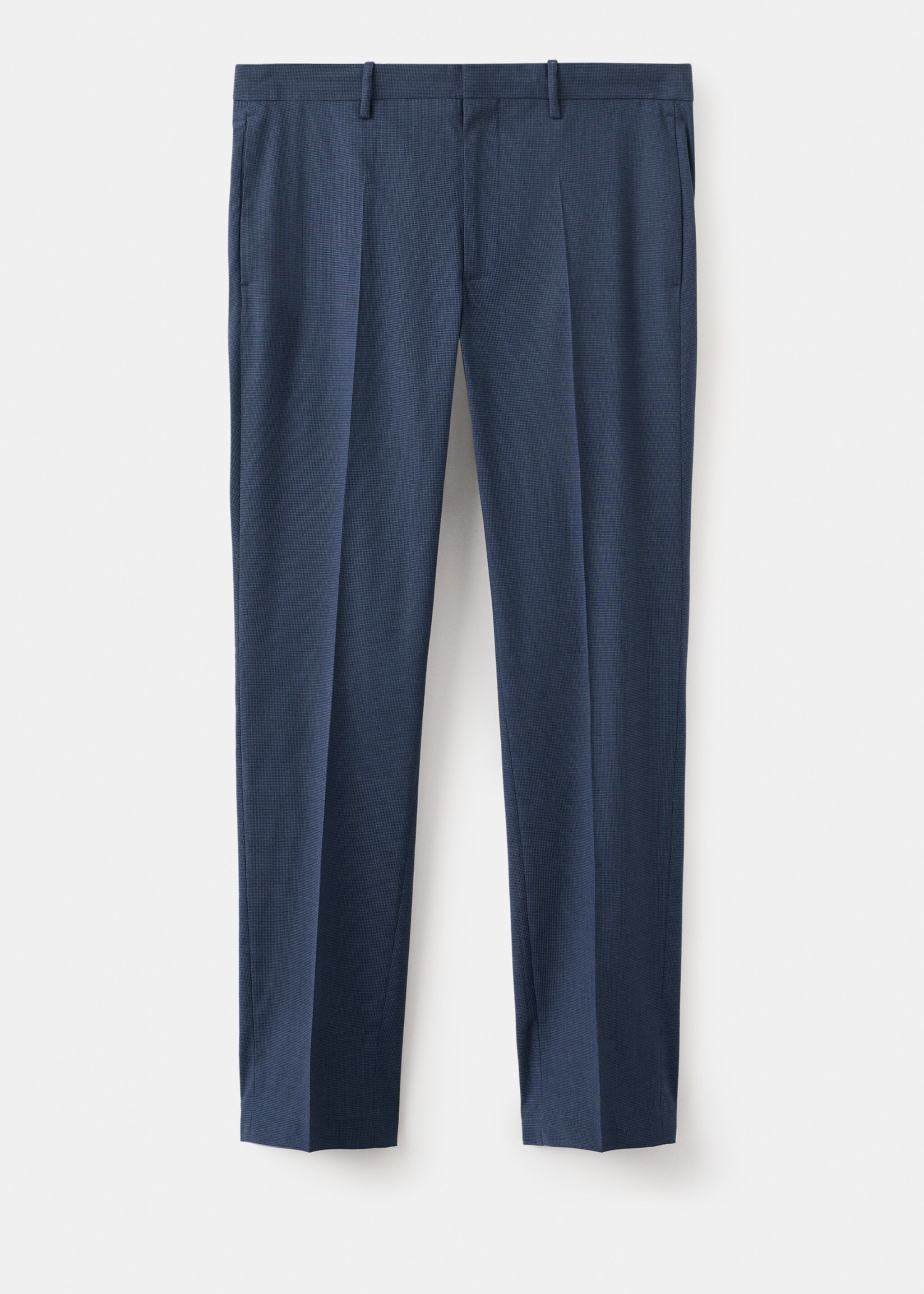 Stretch fabric super slim-fit suit trousers - Article without model, Ink Blue. Ref: 27011210-01.