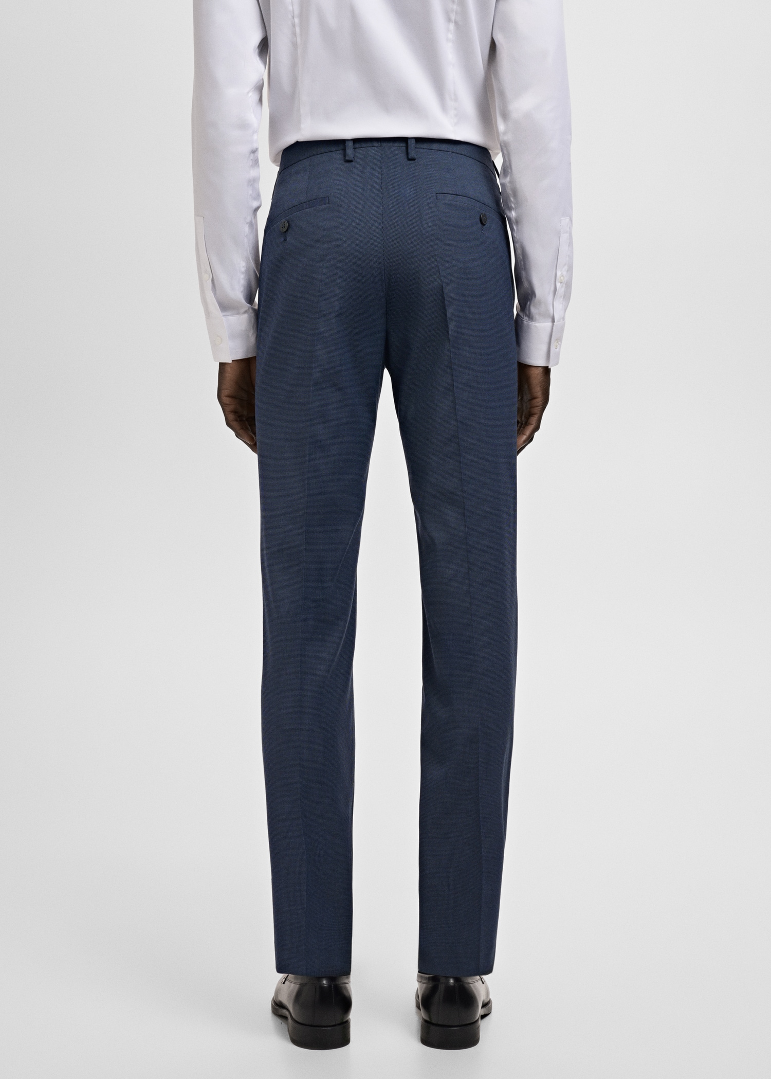 Stretch fabric super slim-fit suit trousers - Reverse of the article