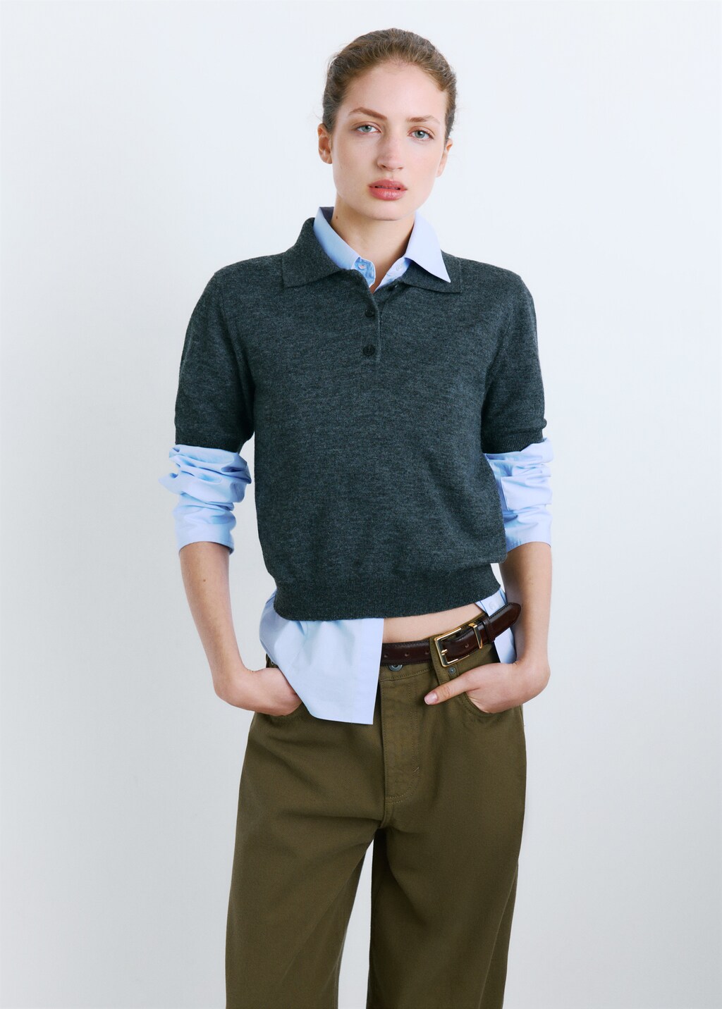 Low-rise balloon jeans