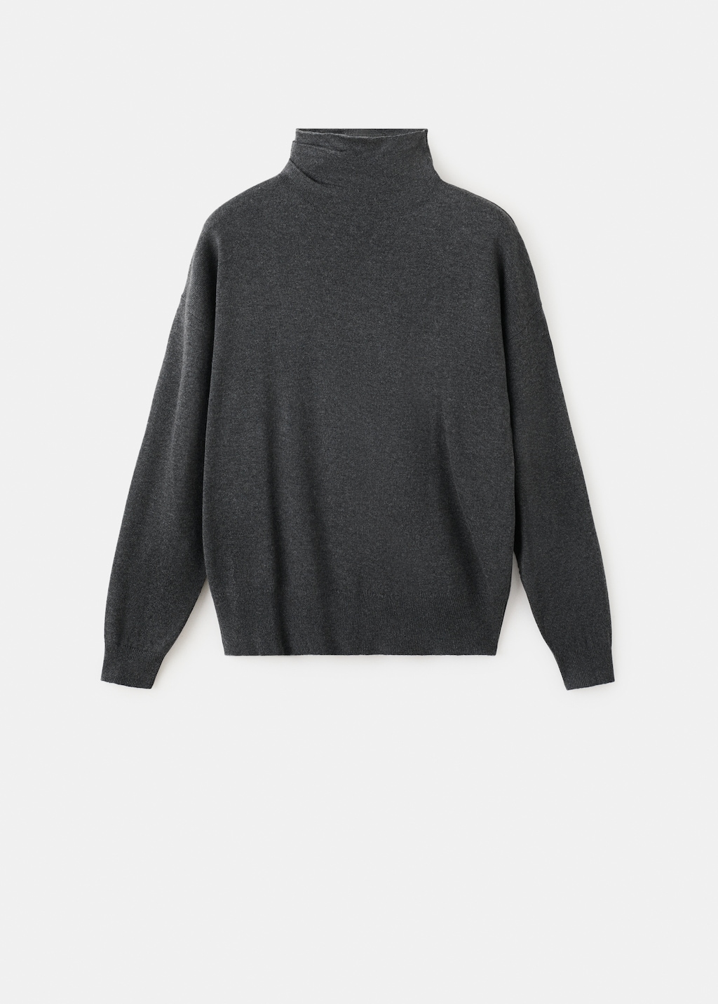 Draped turtleneck sweater