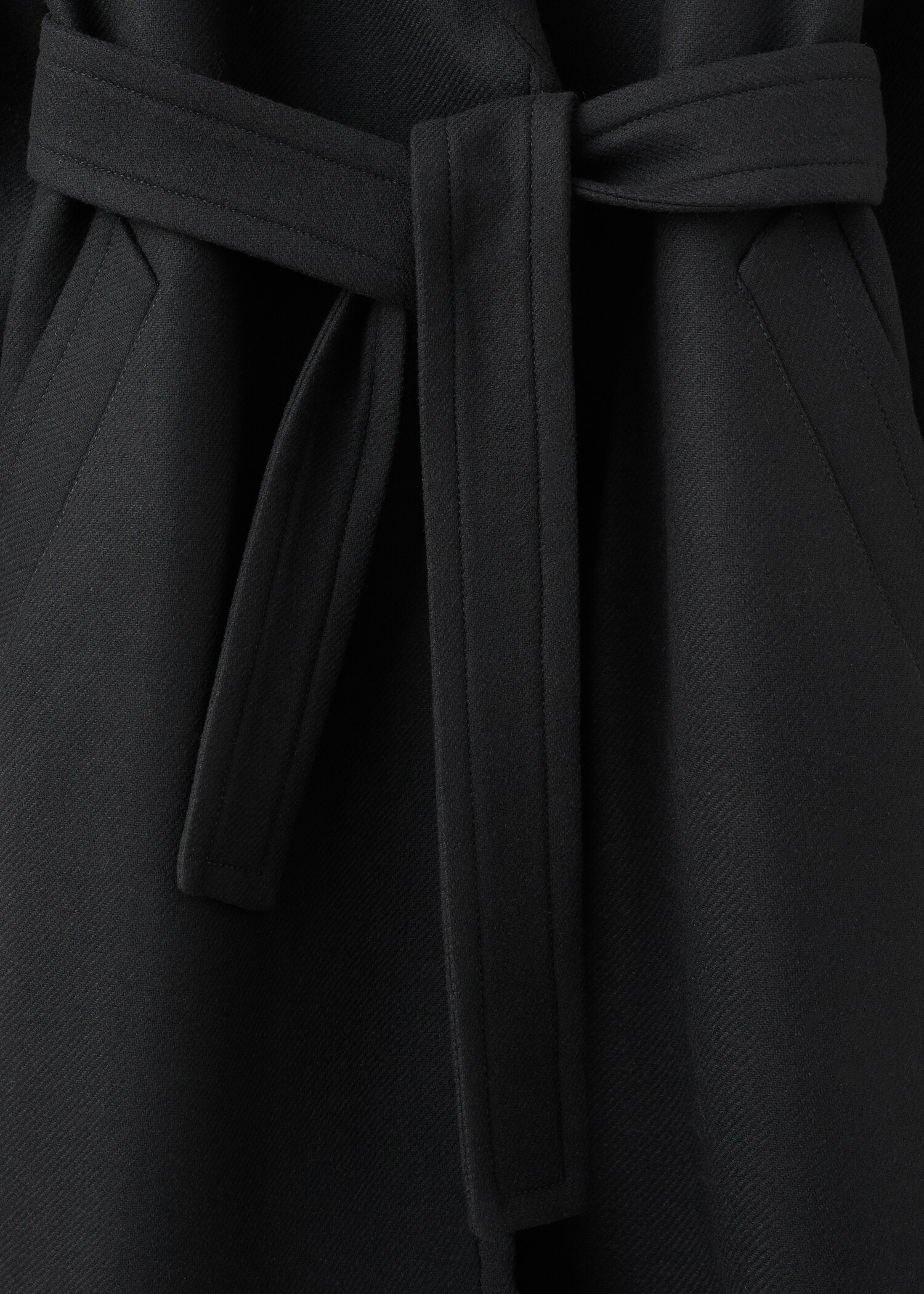 벨티드 만테코 울 코트 - 상품 내역: 0