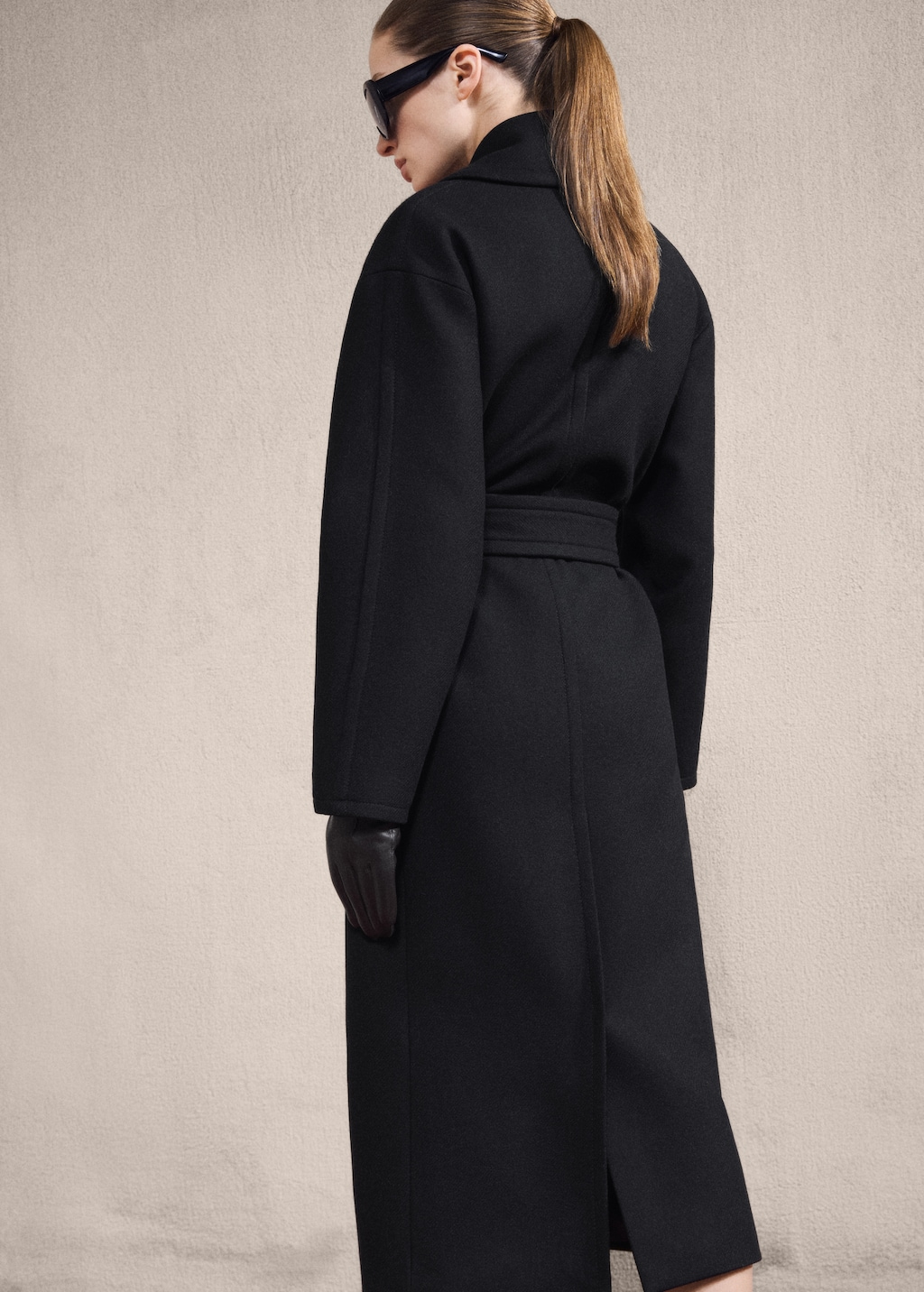 Manteco wool coat with belt
