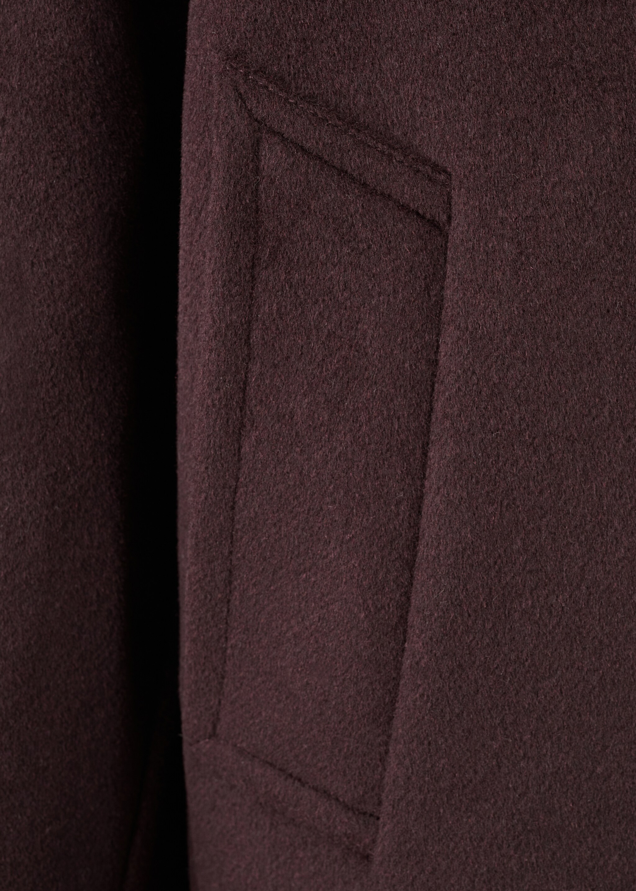 Chaqueta lana cuello camisero - Detalle del artículo 0, Granate. Ref: 27012541-01.