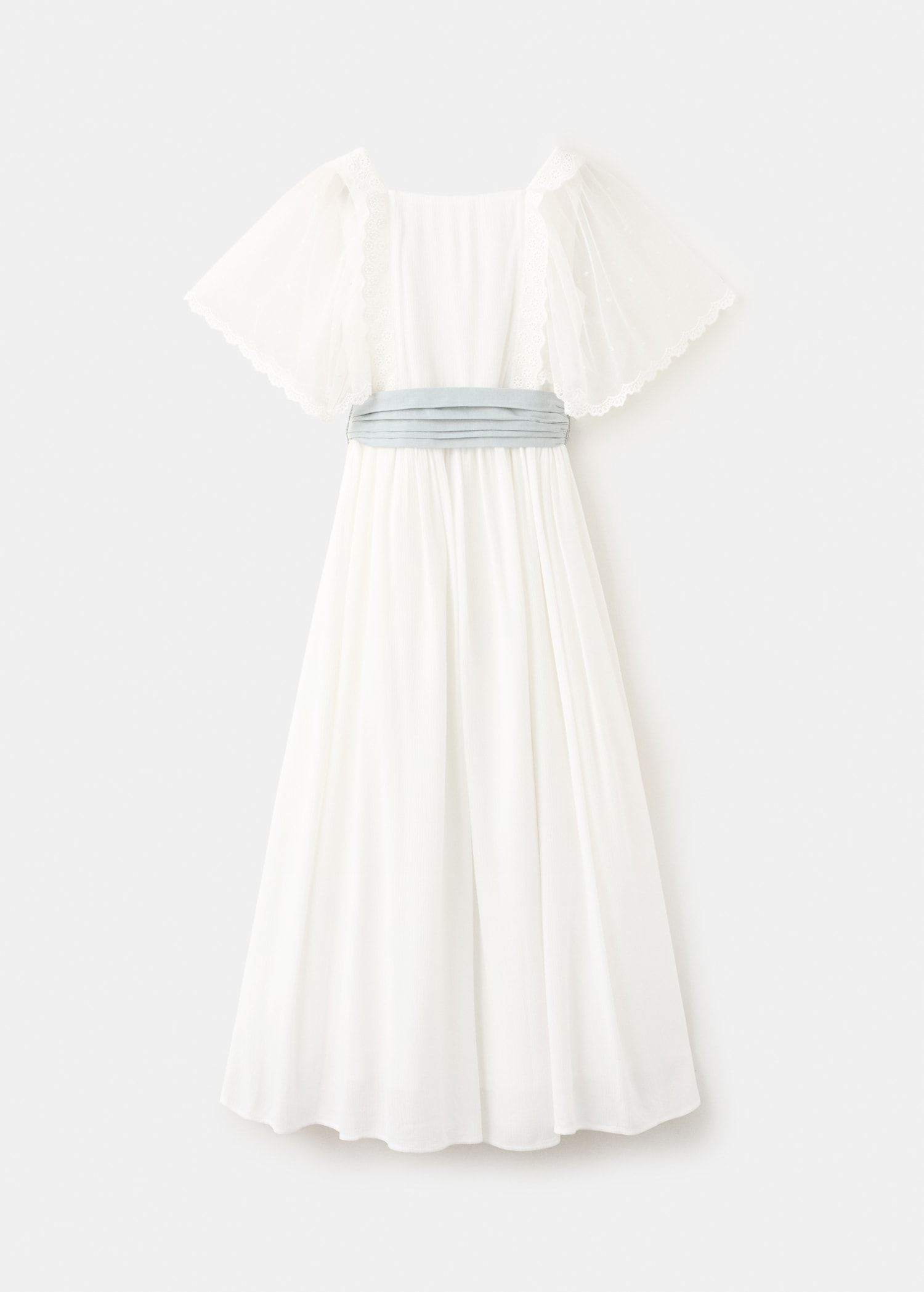 فستان طويل بفيونكة - منتج دون نموذج