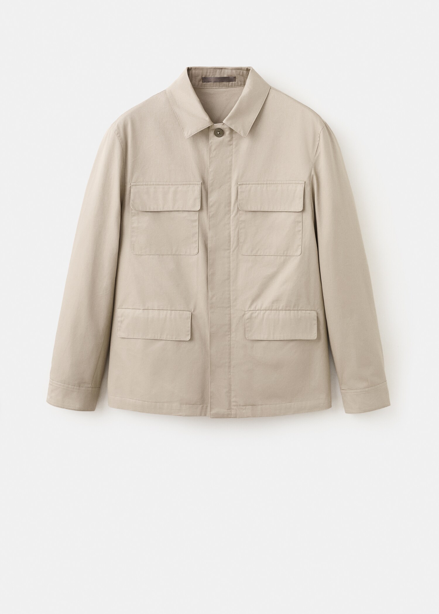 100% cotton multi-pocket jacket - Article without model