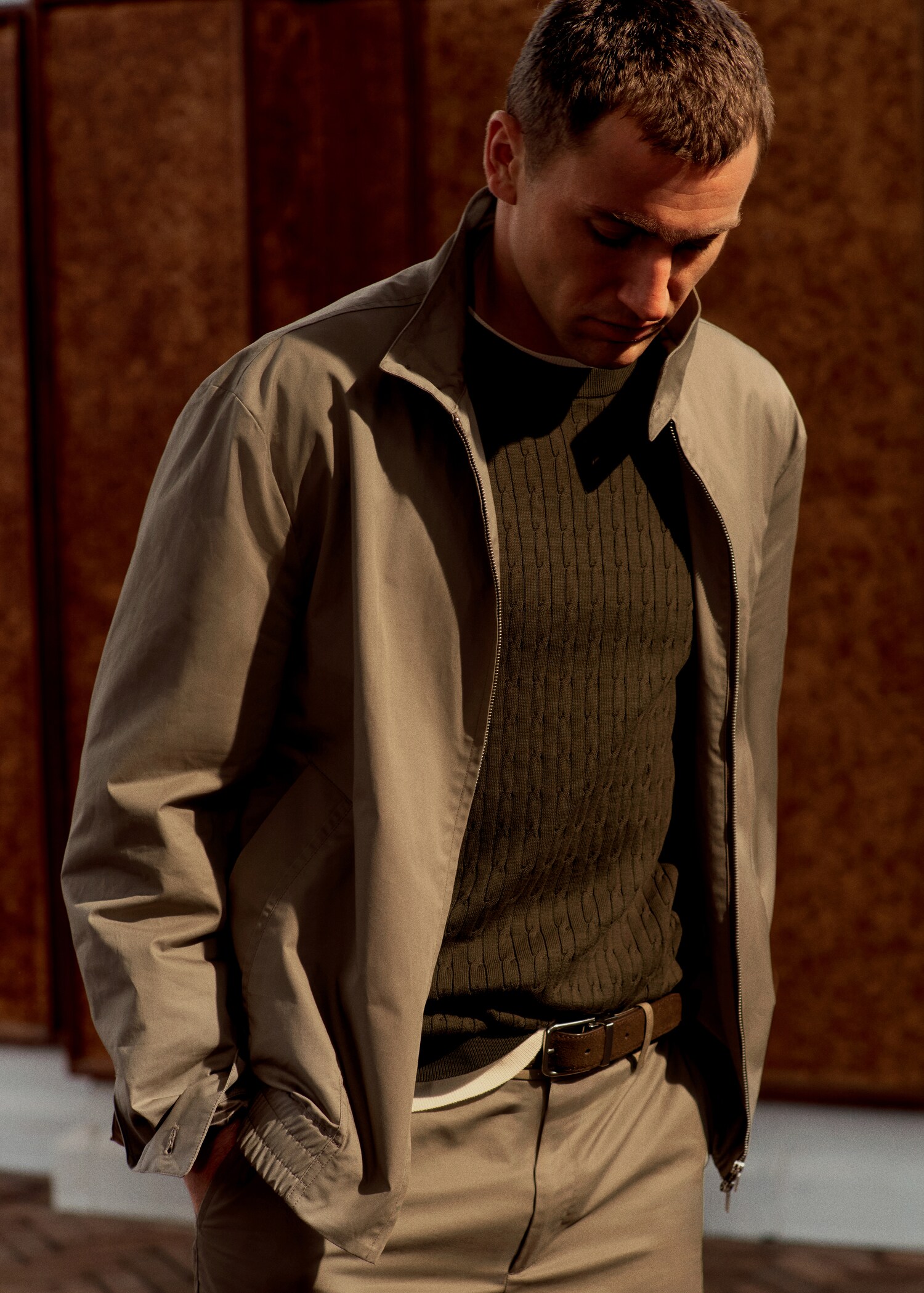 100% cotton water repellent jacket - Details of the article 5