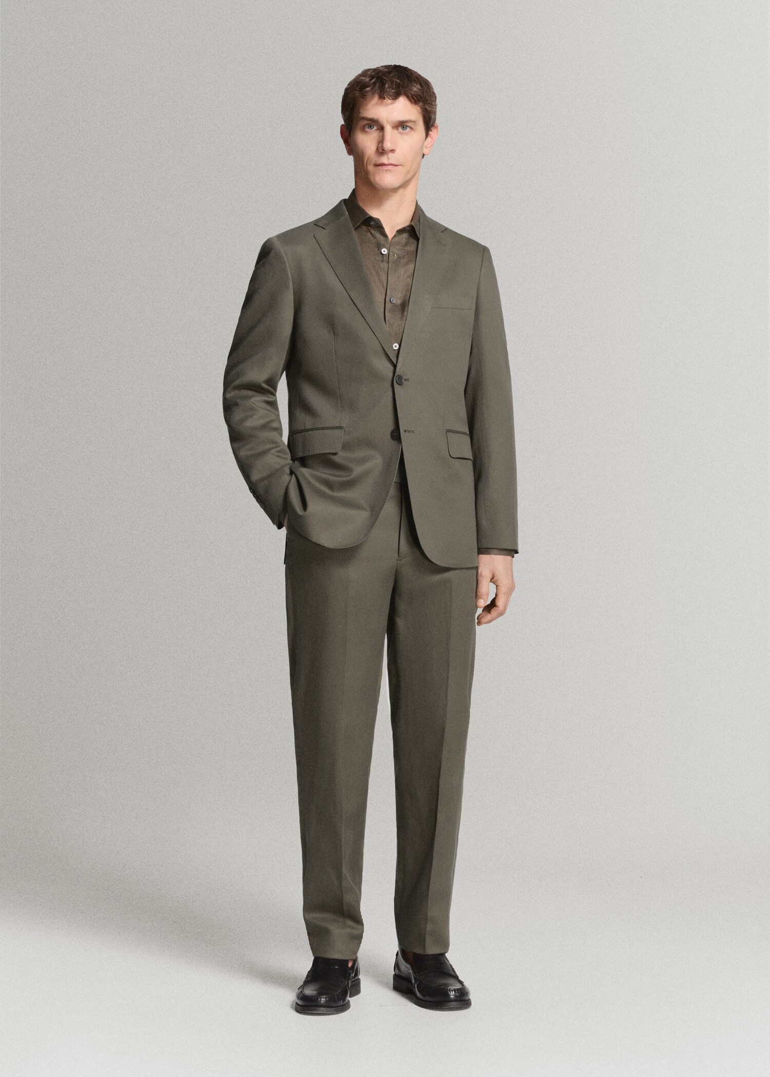 Amalfi slim fit suit trousers - General plane