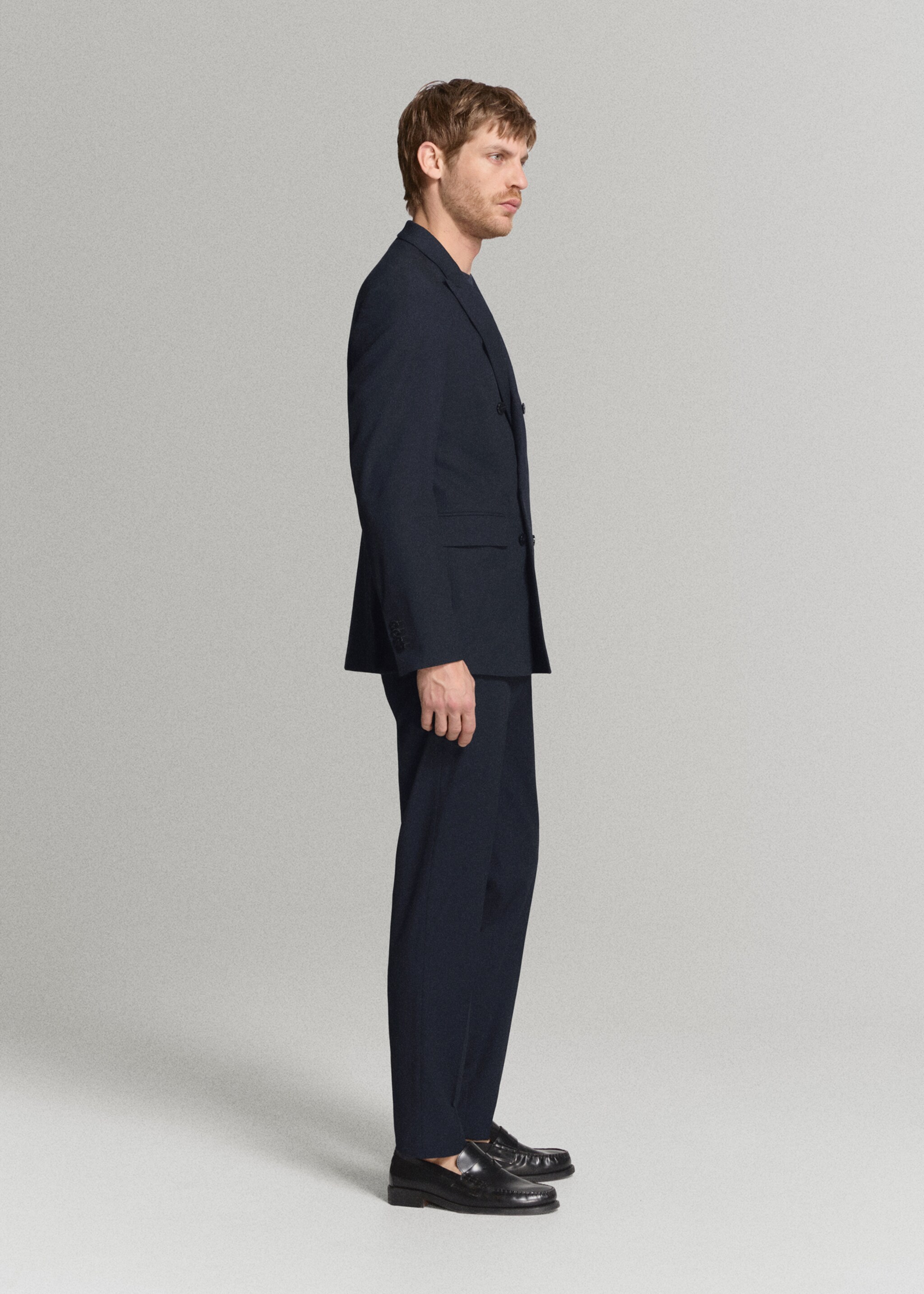 Pantalon costume Monaco slim-fit - Détail de l'article 2, Bleu marine. Ref: 27015946-01.