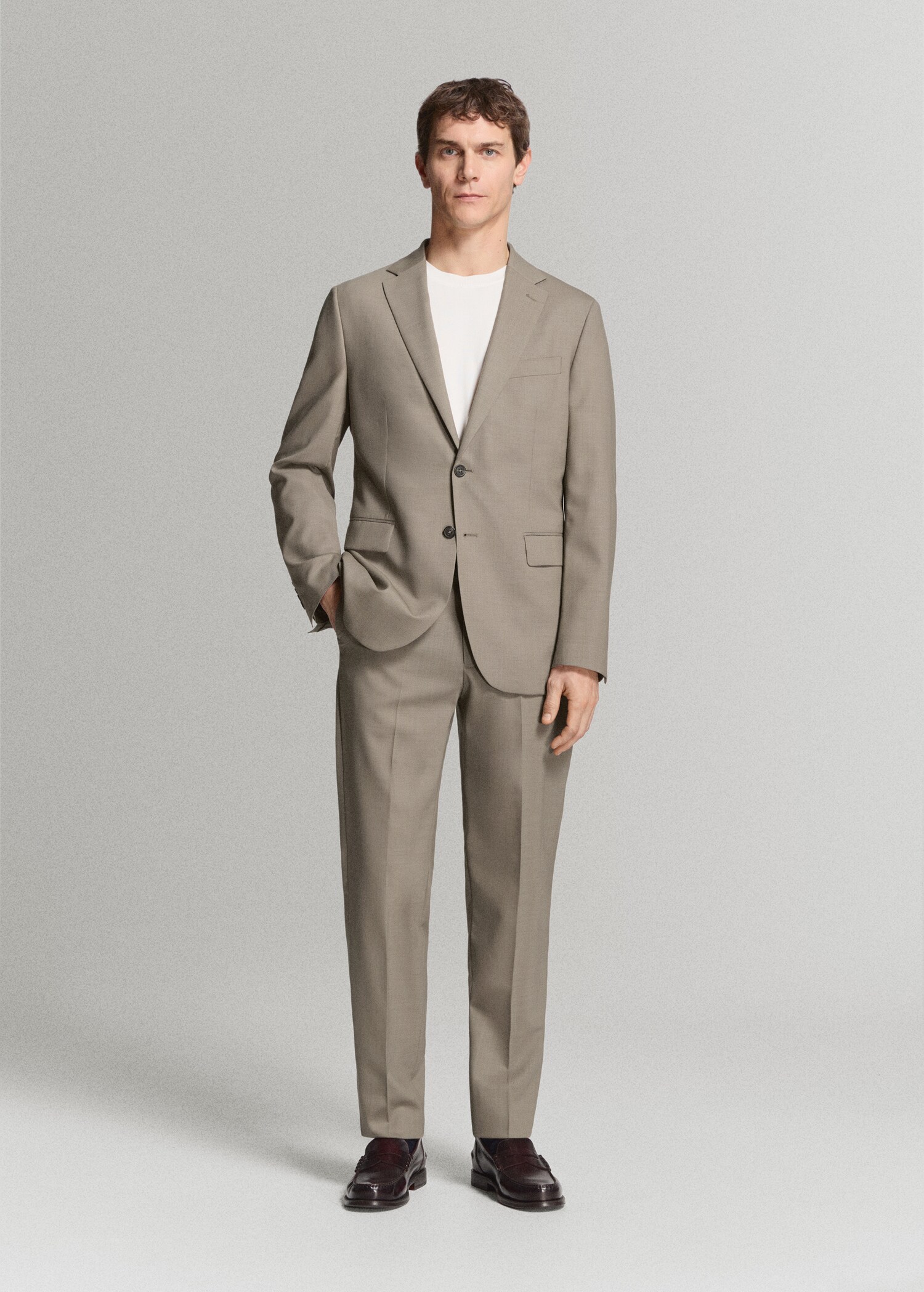 Veste costume Turín 100 % laine - Plan général