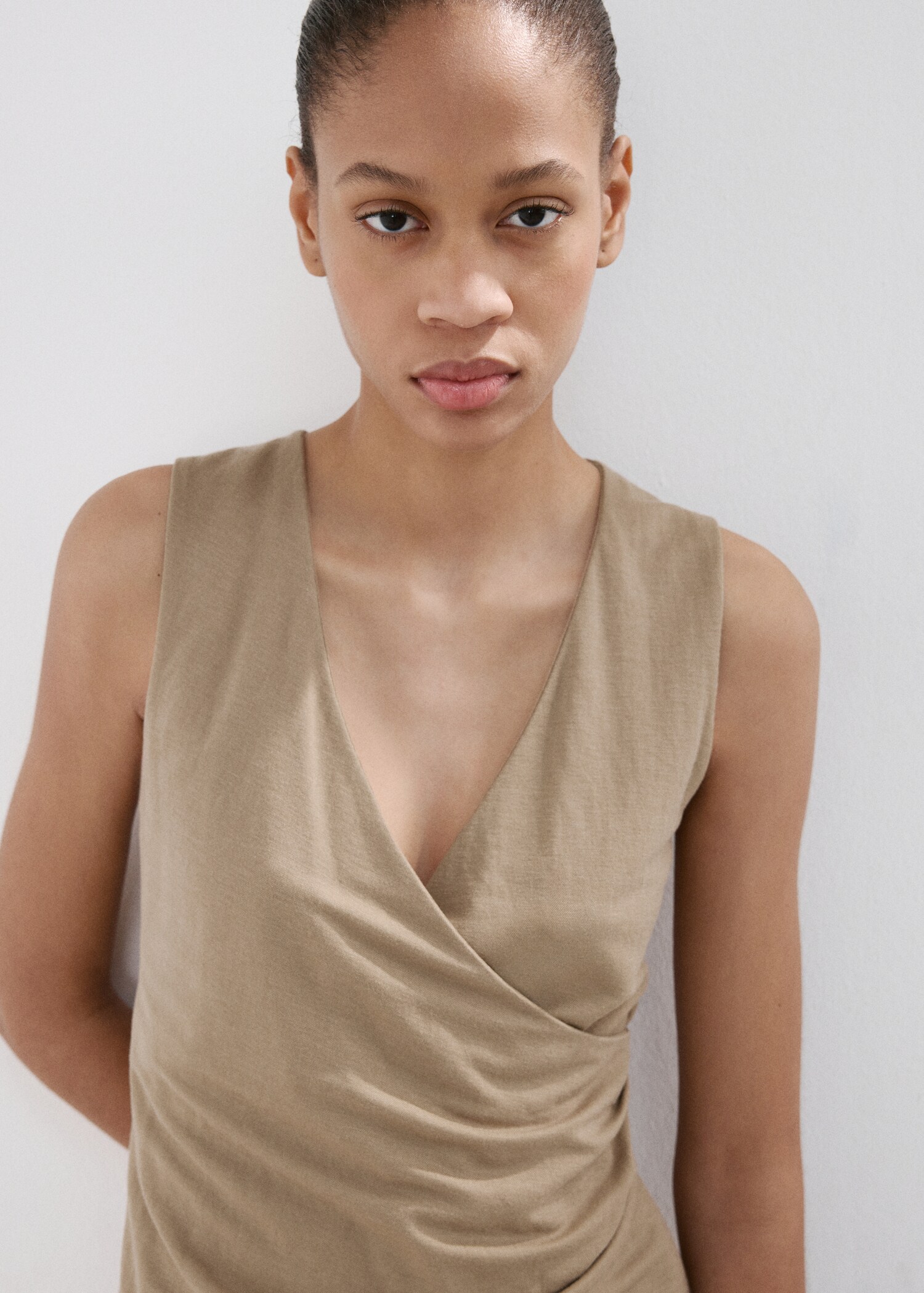 Ruched wrap top - Details of the article 1