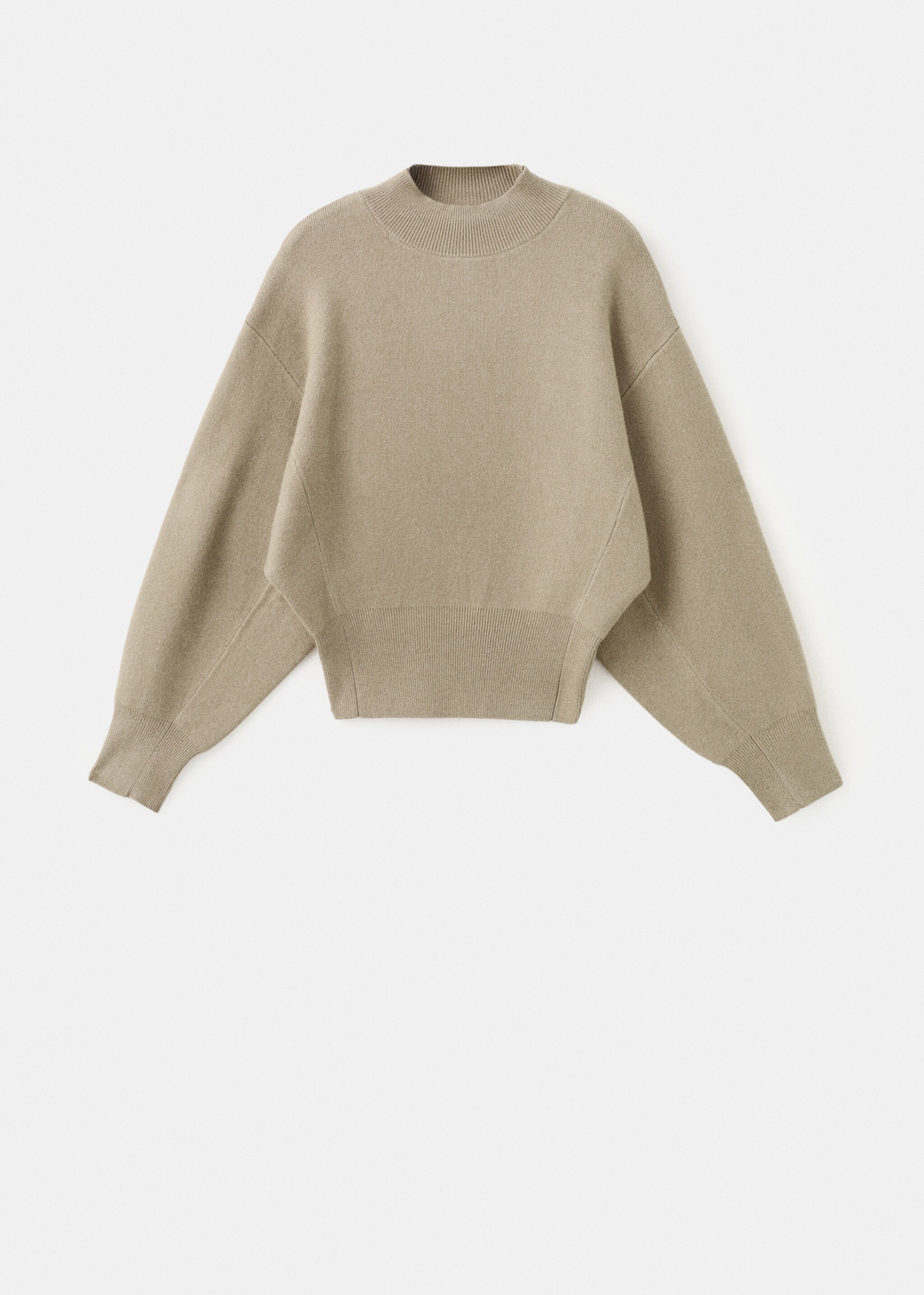 Oversized perkins-neck sweater - Article without model, Light/Pastel Grey. Ref: 27021271-01.