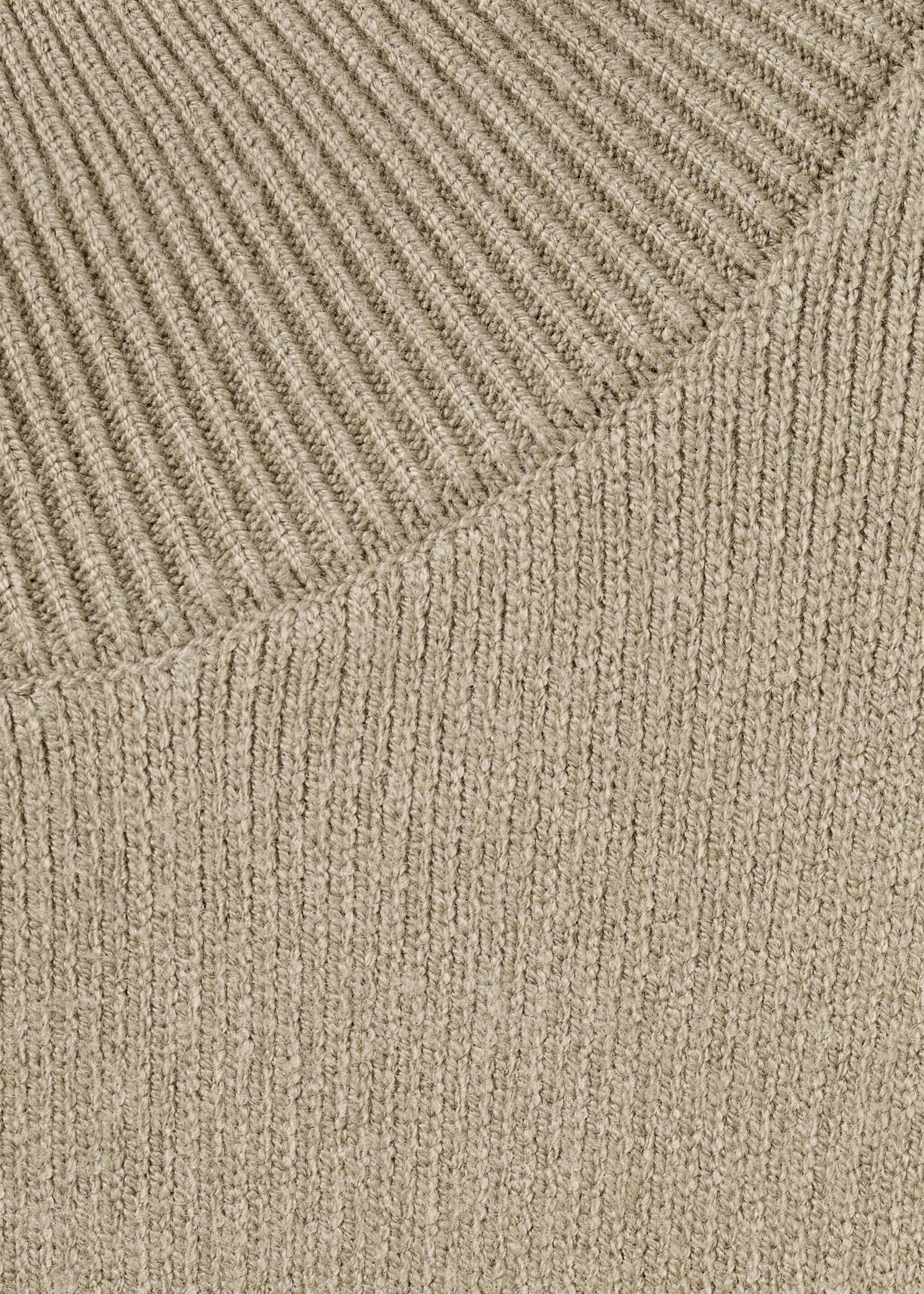 Oversized perkins-neck sweater - Details of the article 8, Light/Pastel Grey. Ref: 27021271-01.