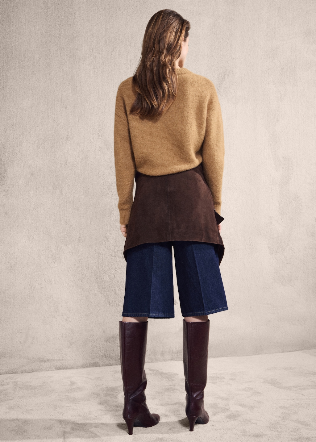 Alpaca-blend crew-neck sweater