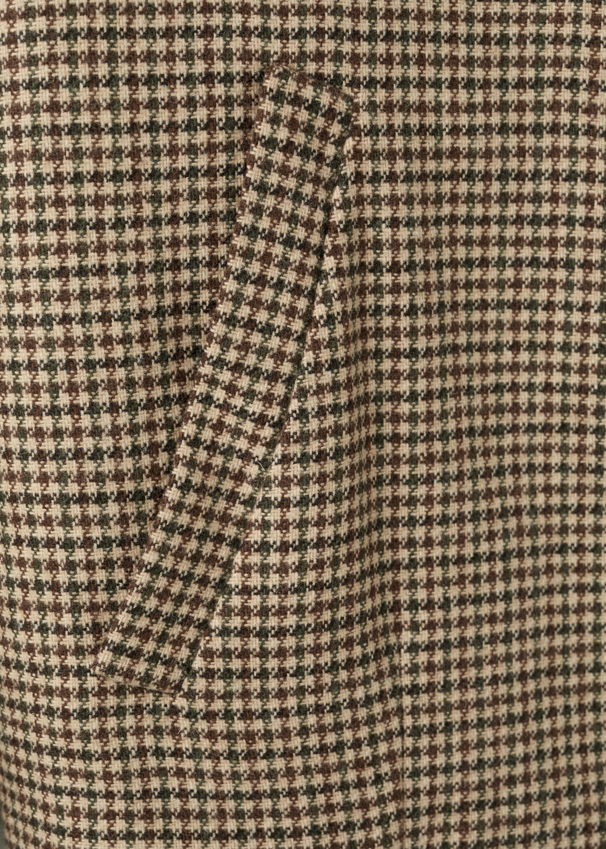 Houndstooth jacket with lapels - Details of the article 9, Medium Brown. Ref: 27021324-01.