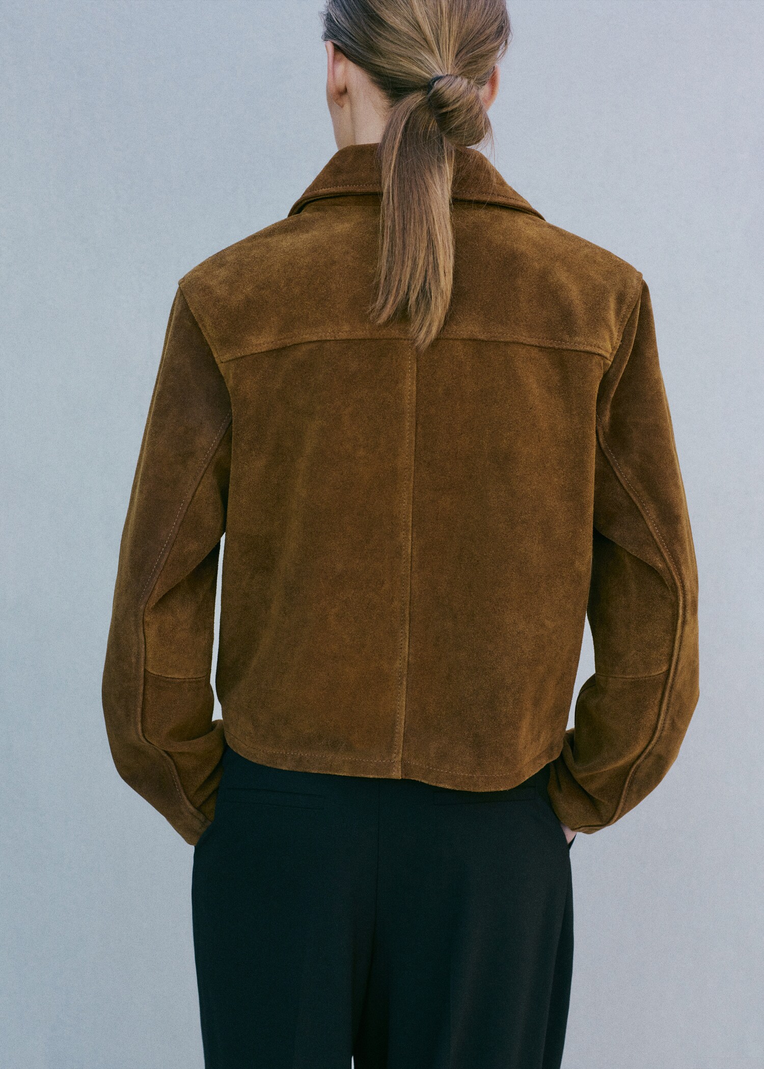 Jaqueta pell serratge botons - Revers de l'article