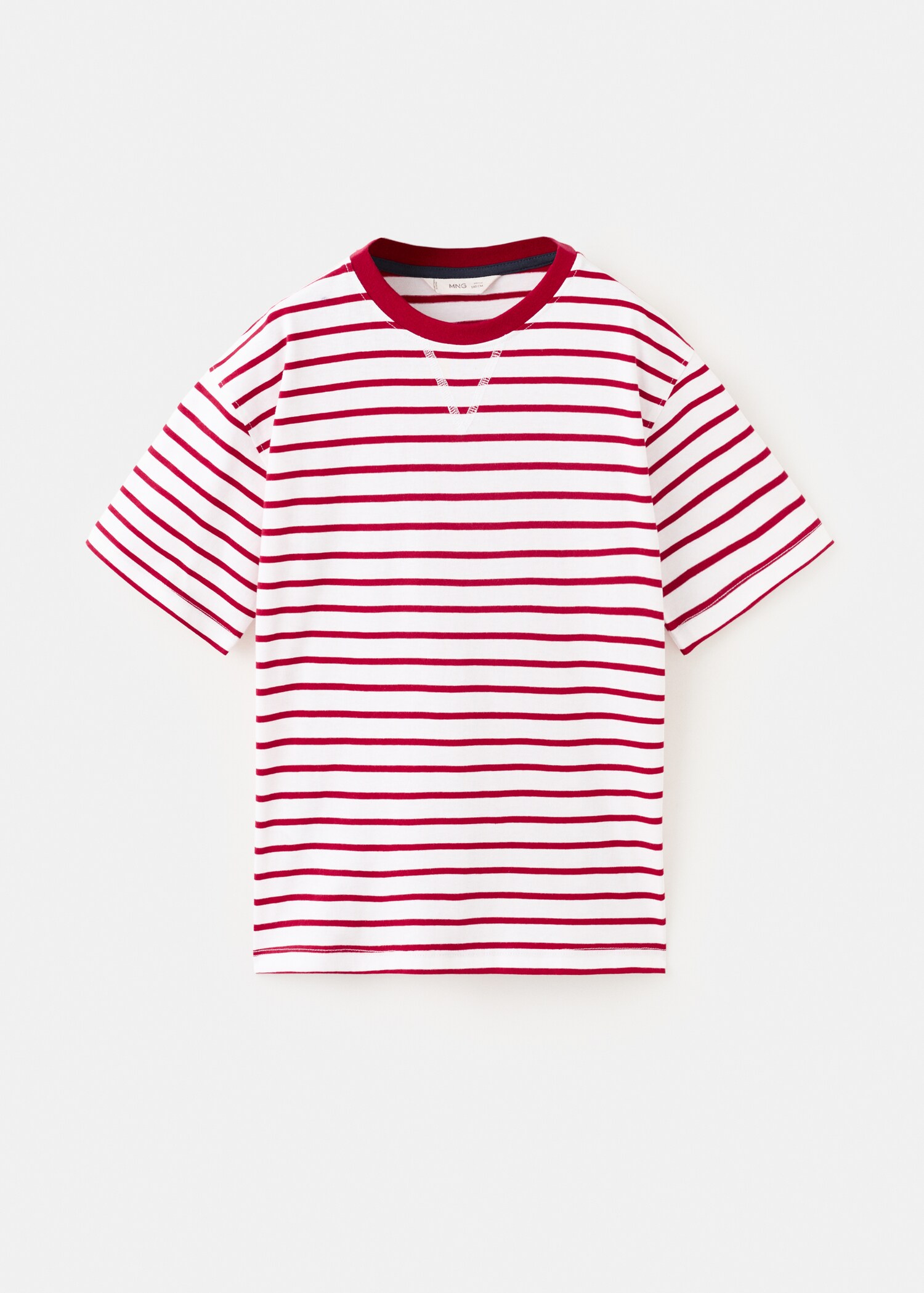 Randig bomull t-shirt - Artikel utan modell