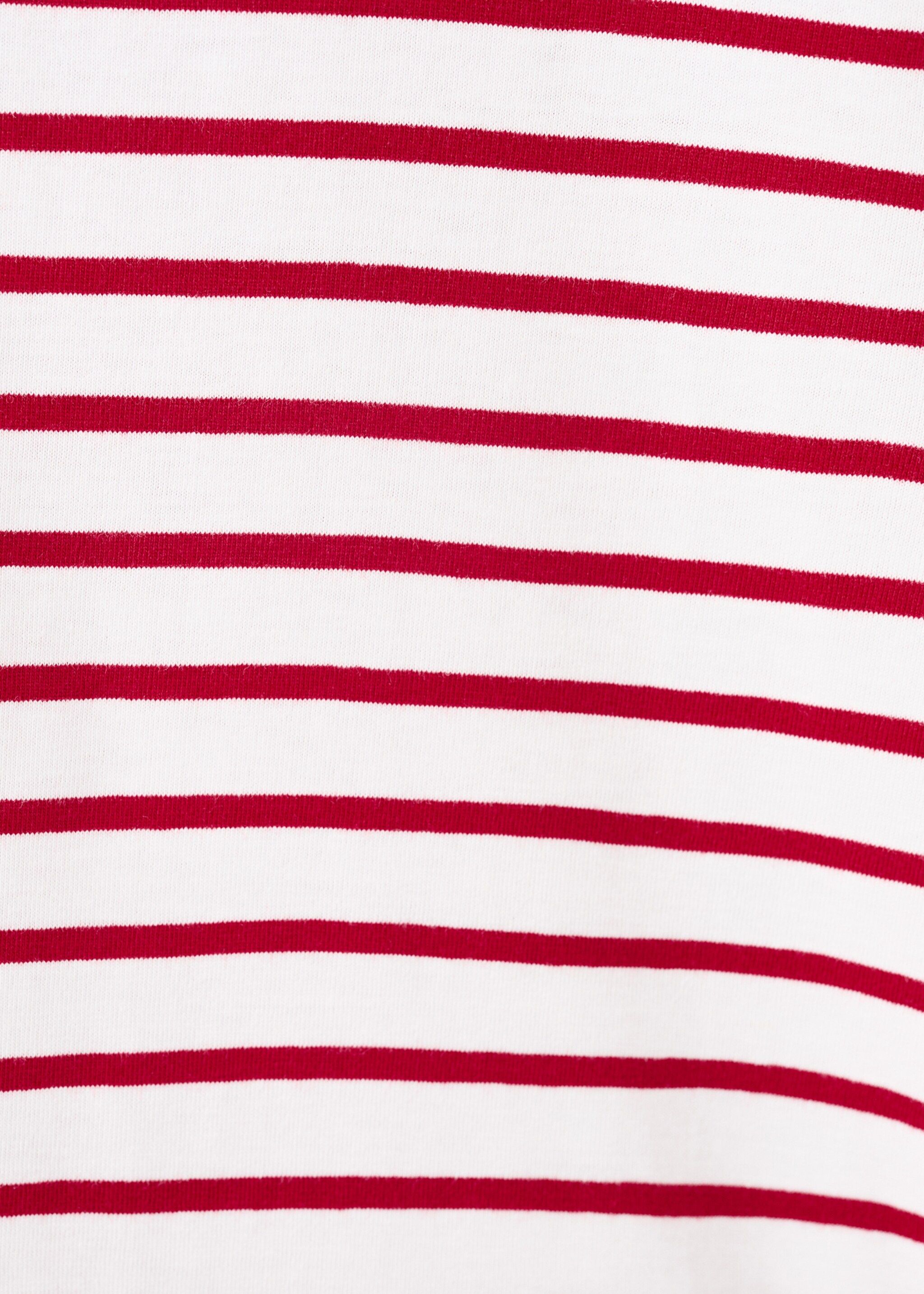 Randig bomull t-shirt - Detaljer om artikeln 0, Röd. Ref: 27025150-01.