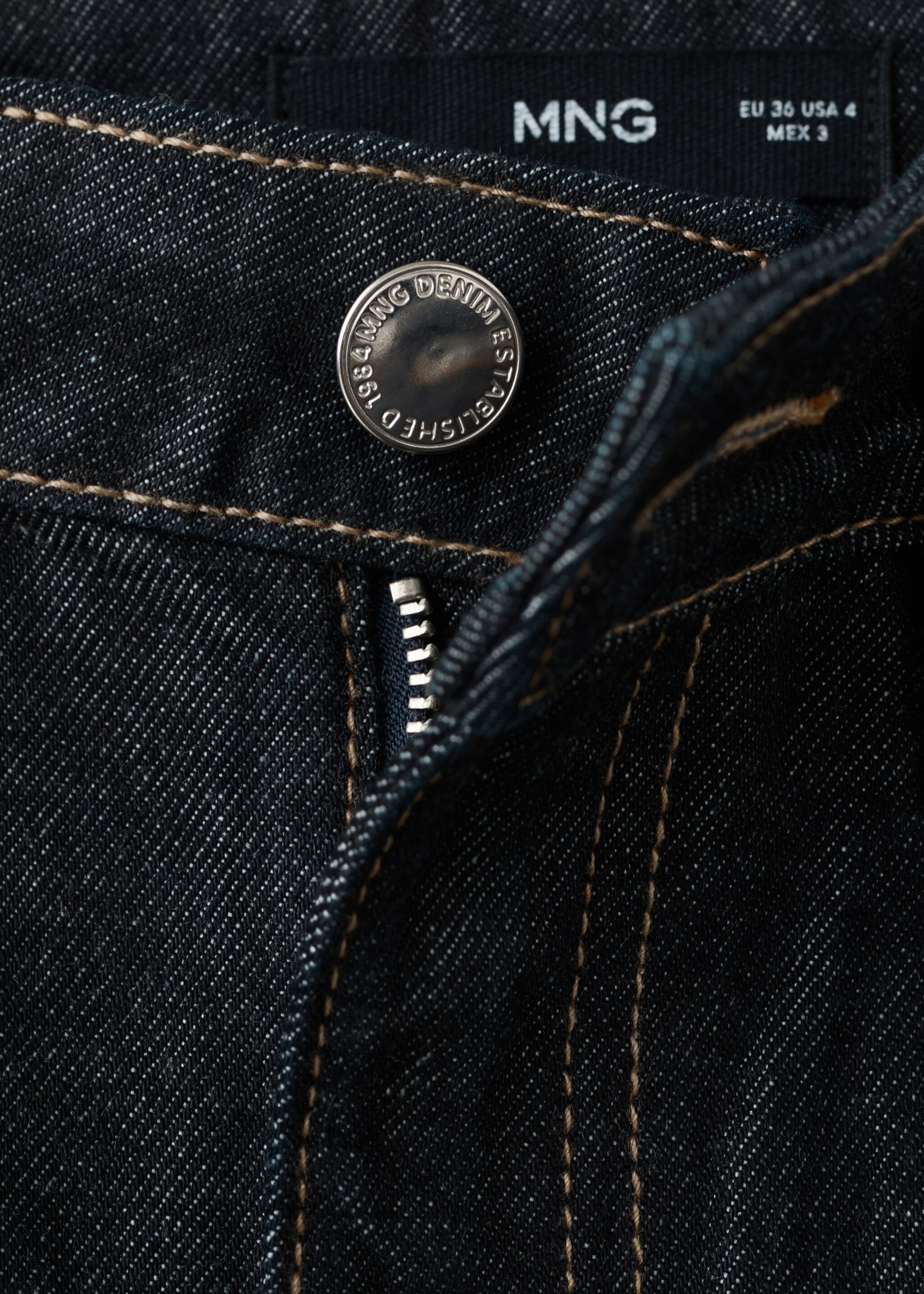 Mid-rise balloon jeans - Details of the article 8, Open Blue. Ref: 27025828-01.