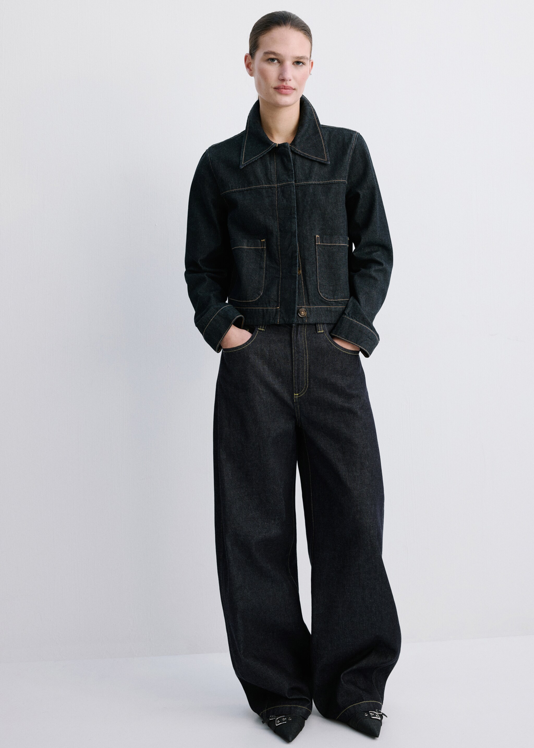 Mid-rise balloon jeans - General plane, Open Blue. Ref: 27025828-01.