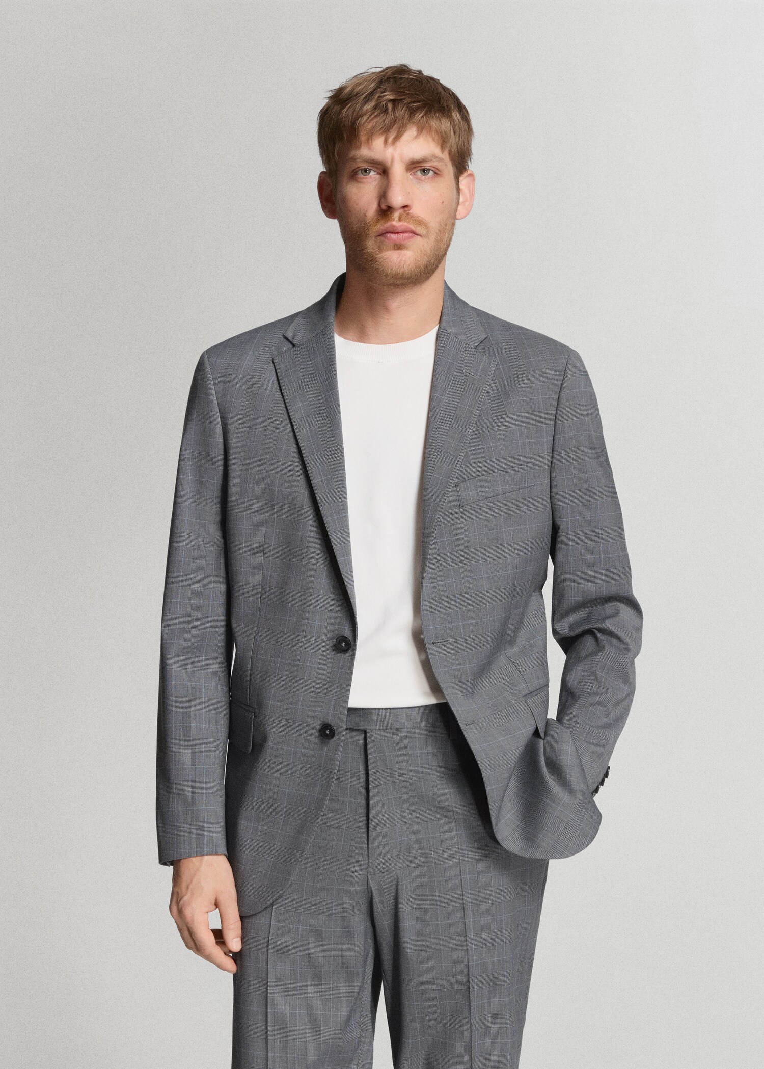 London regular-fit suit jacket - Medium plane