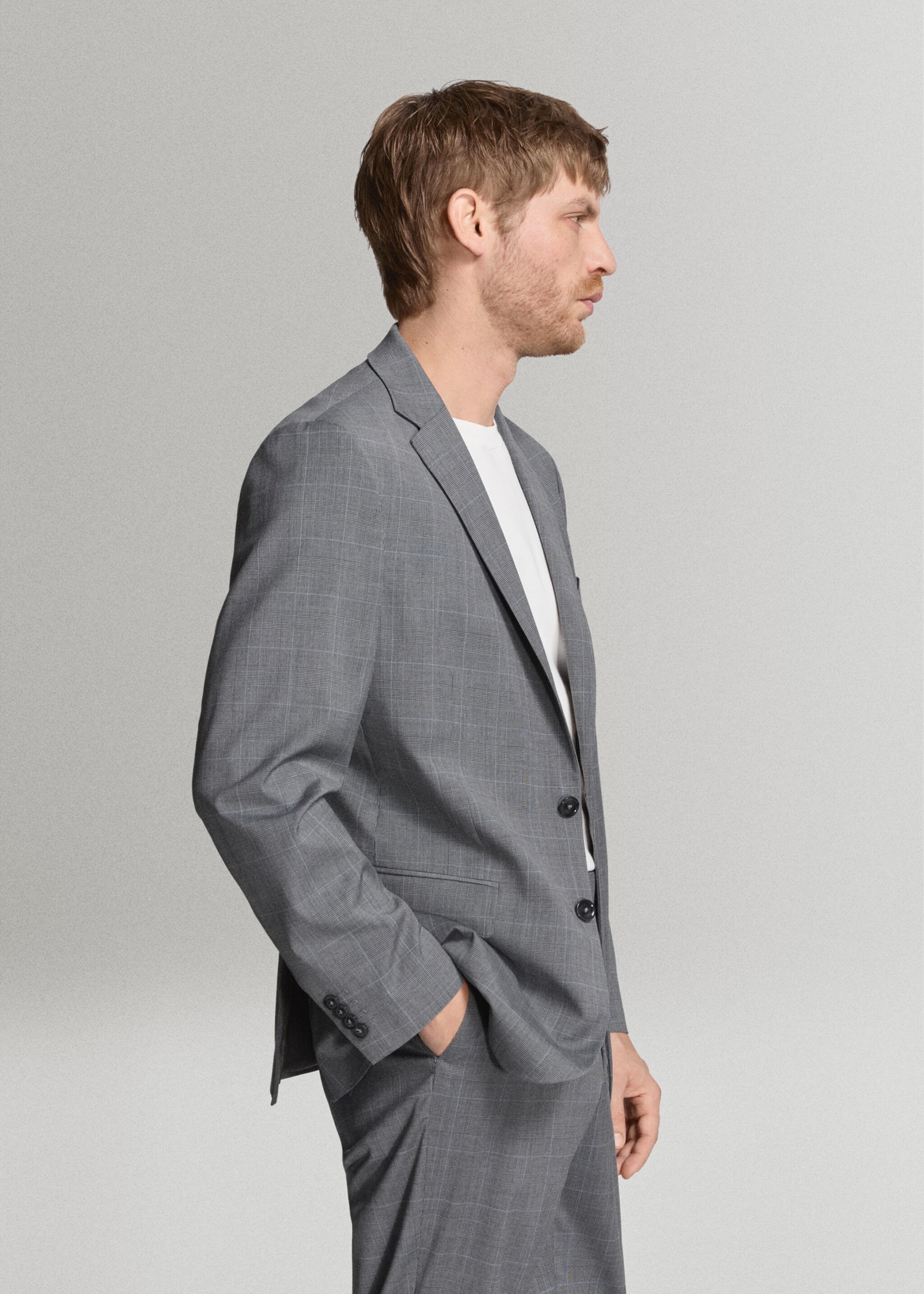 London regular-fit suit jacket - Details of the article 2, Grey. Ref: 27025939-01.