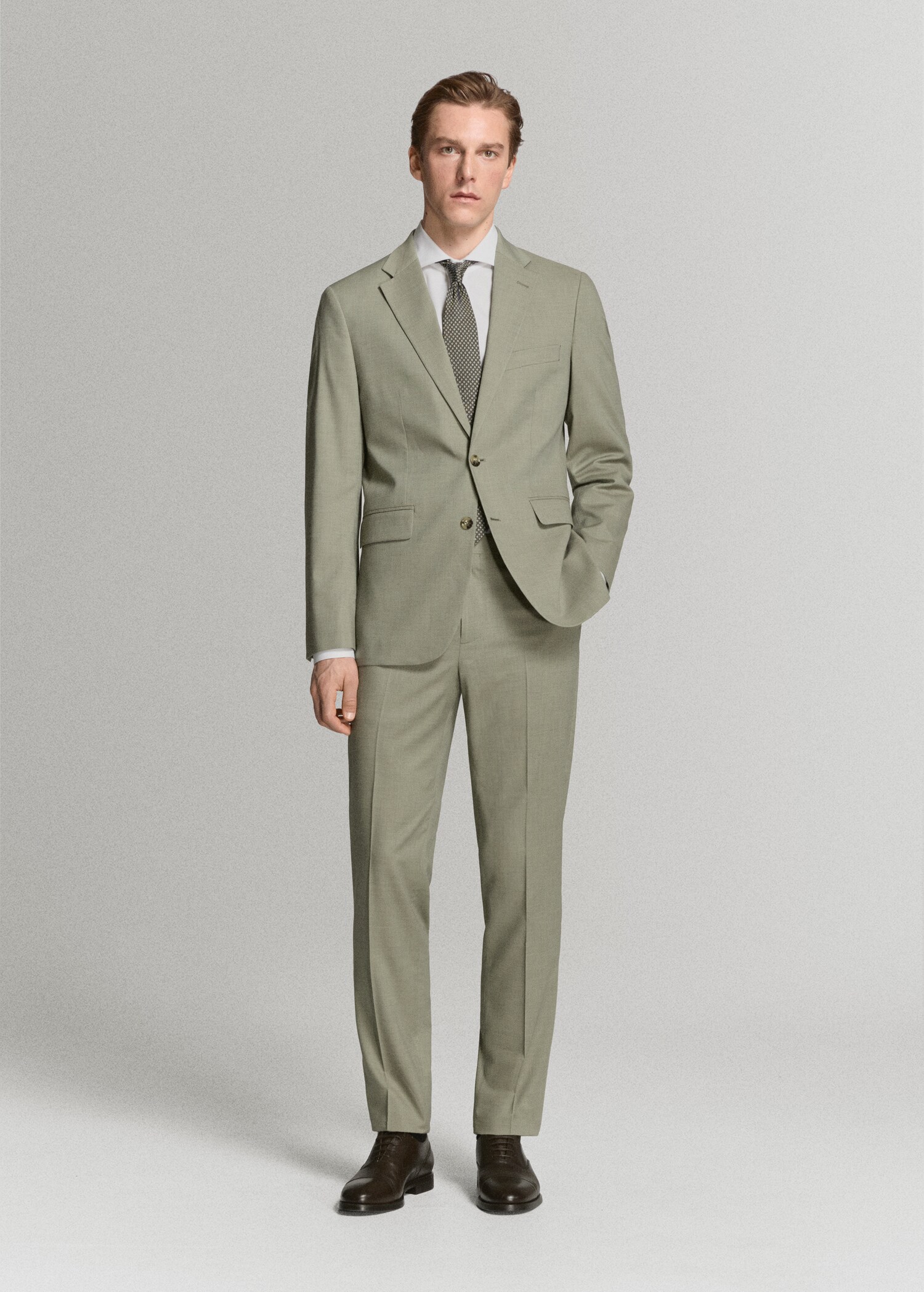 Milan slim-fit suit blazer - General plane