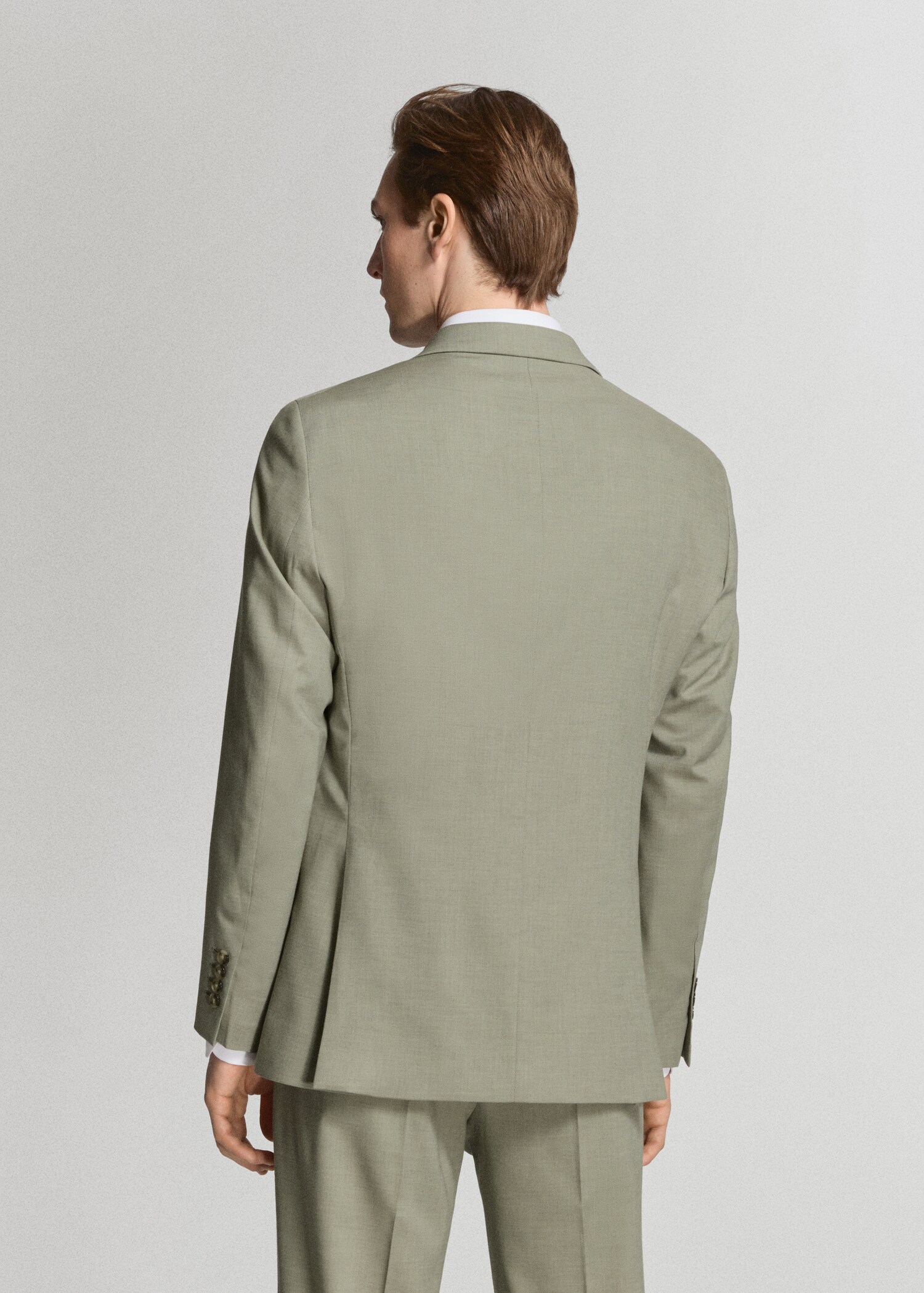 Milan slim-fit suit blazer - Reverse of the article