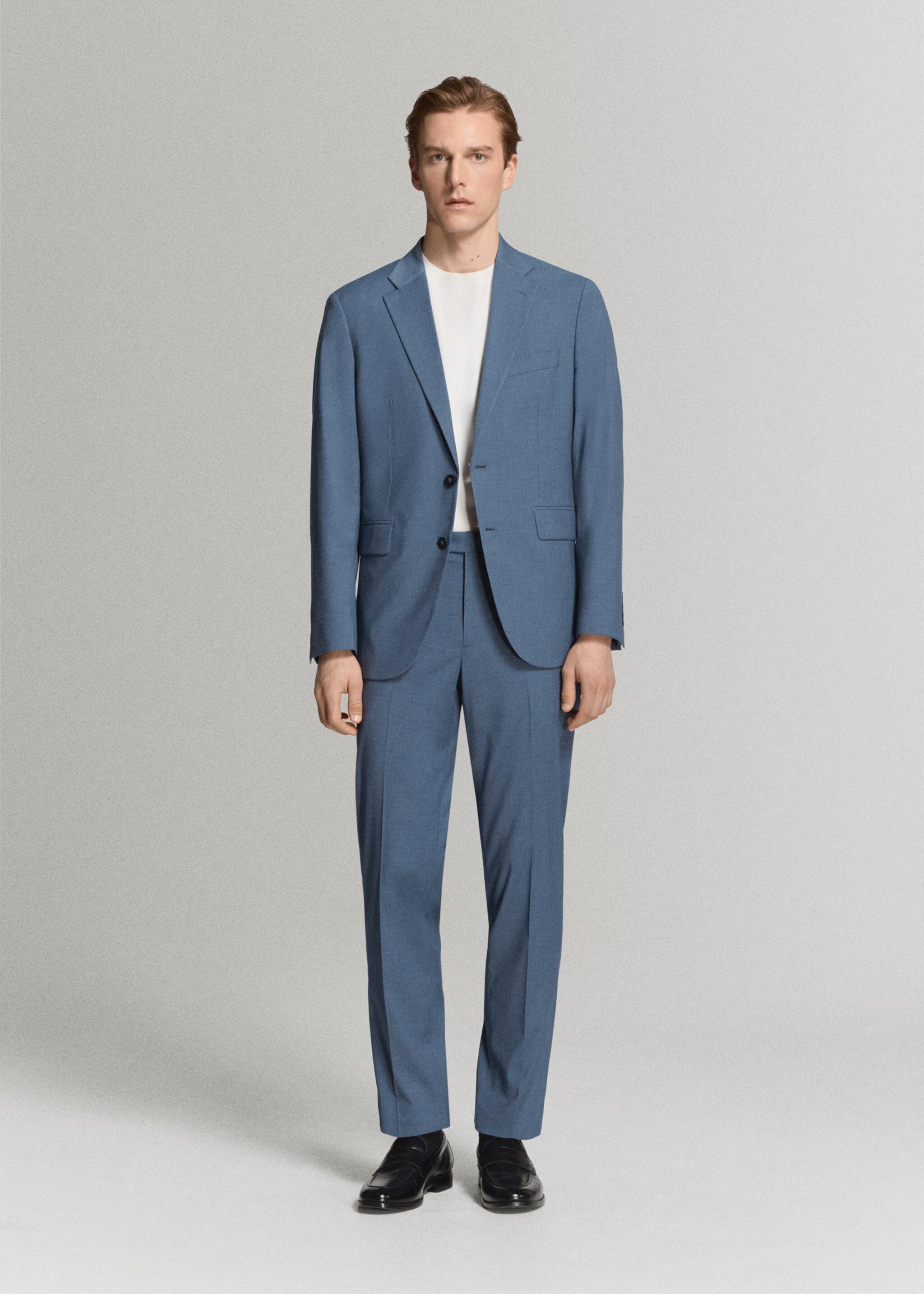 Milan slim-fit suit blazer - General plane, Indigo Blue. Ref: 27025942-01.