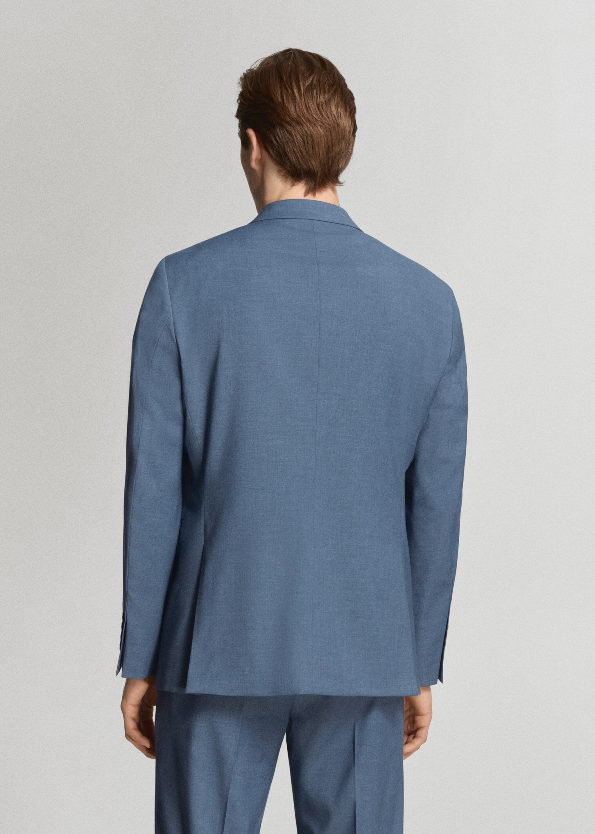 Milan slim-fit suit blazer - Reverse of the article, Indigo Blue. Ref: 27025942-01.