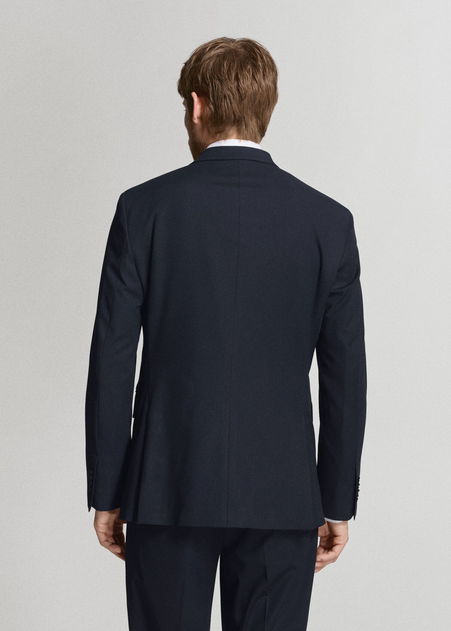 Monaco double-breasted slim-fit suit jacket - Reverse of the article